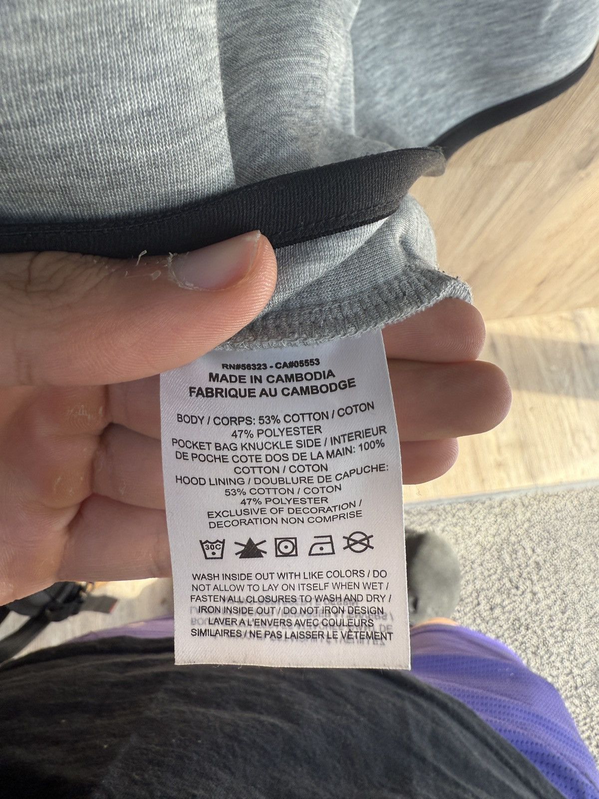 Nike Nike Grey Zip Up Hoodie Size US XL / EU 56 / 4 - 8 Thumbnail