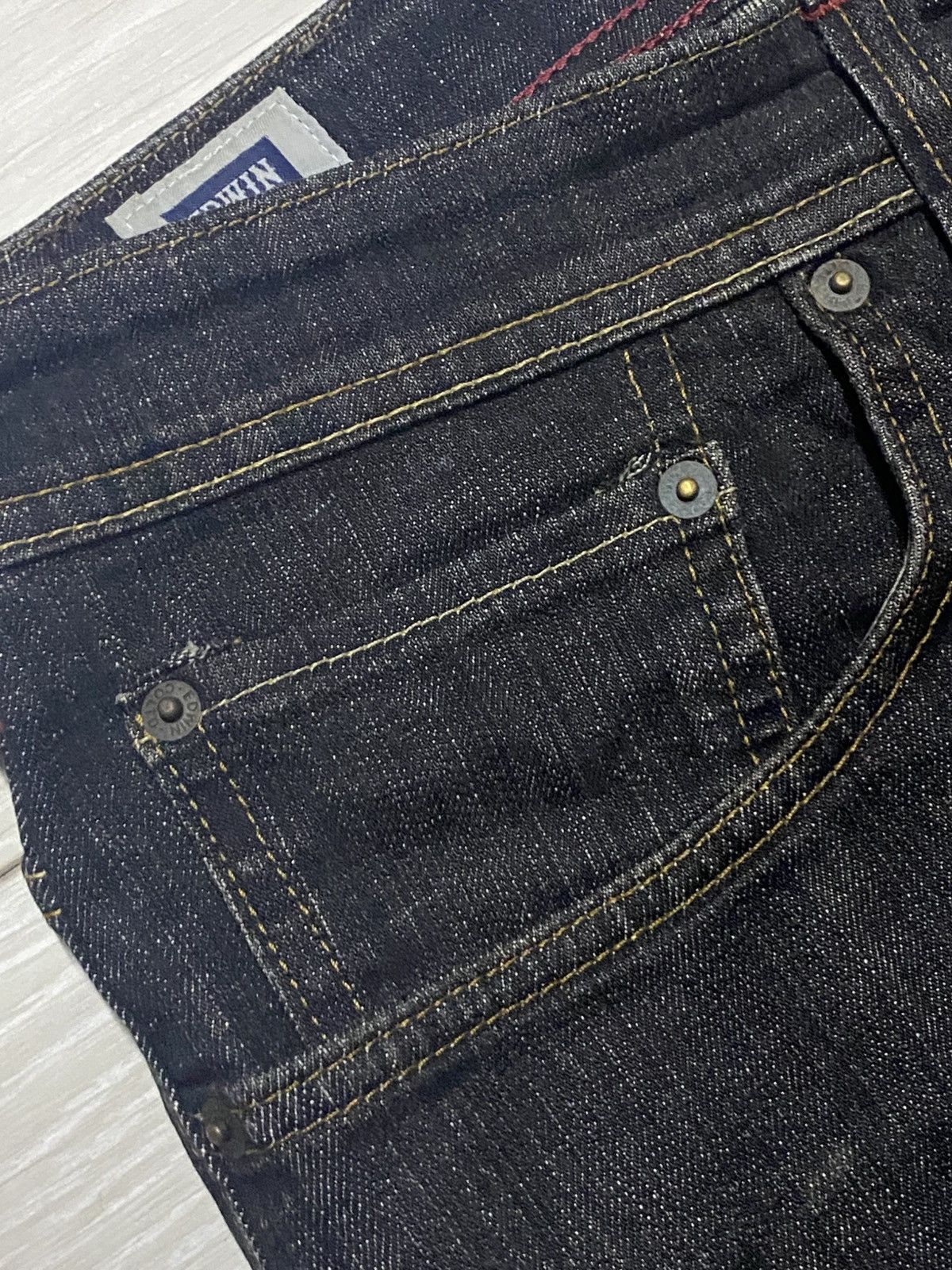 Edwin Vintage Edwin 404 International Basic Black Denim Baggy Jean Size US 39 - 7 Thumbnail