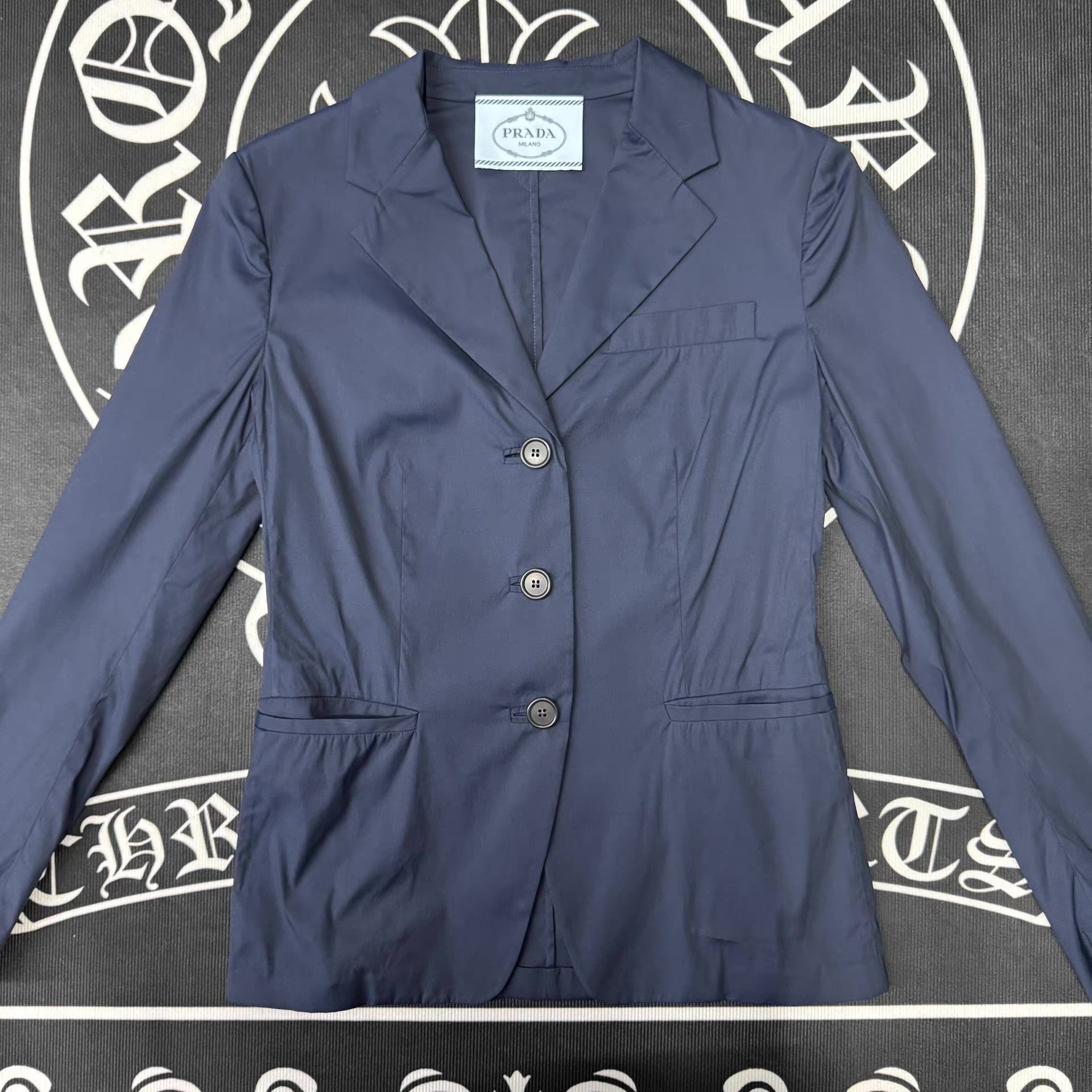 Prada PRADA Navy Blue Blazer Q10 Size 38R - 1 Thumbnail