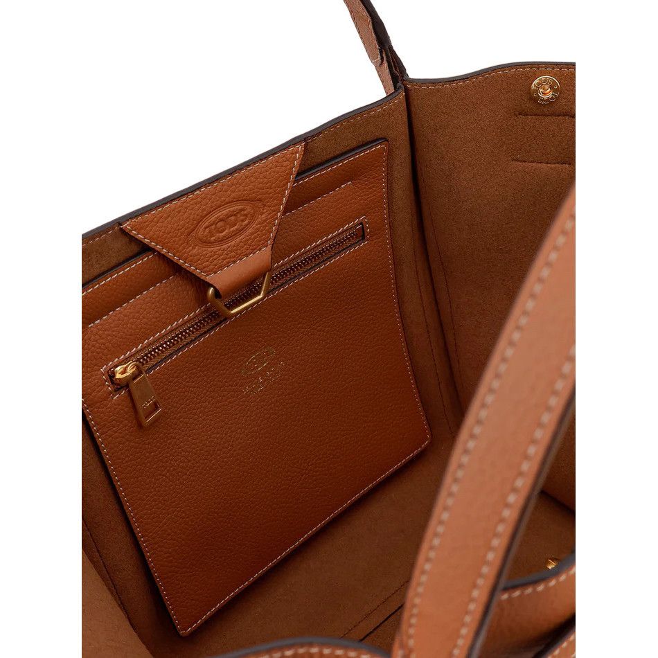 Tod's TOD'S String Shopper Medium Brown Tote Bag New And Authentic Size ONE SIZE - 4 Thumbnail
