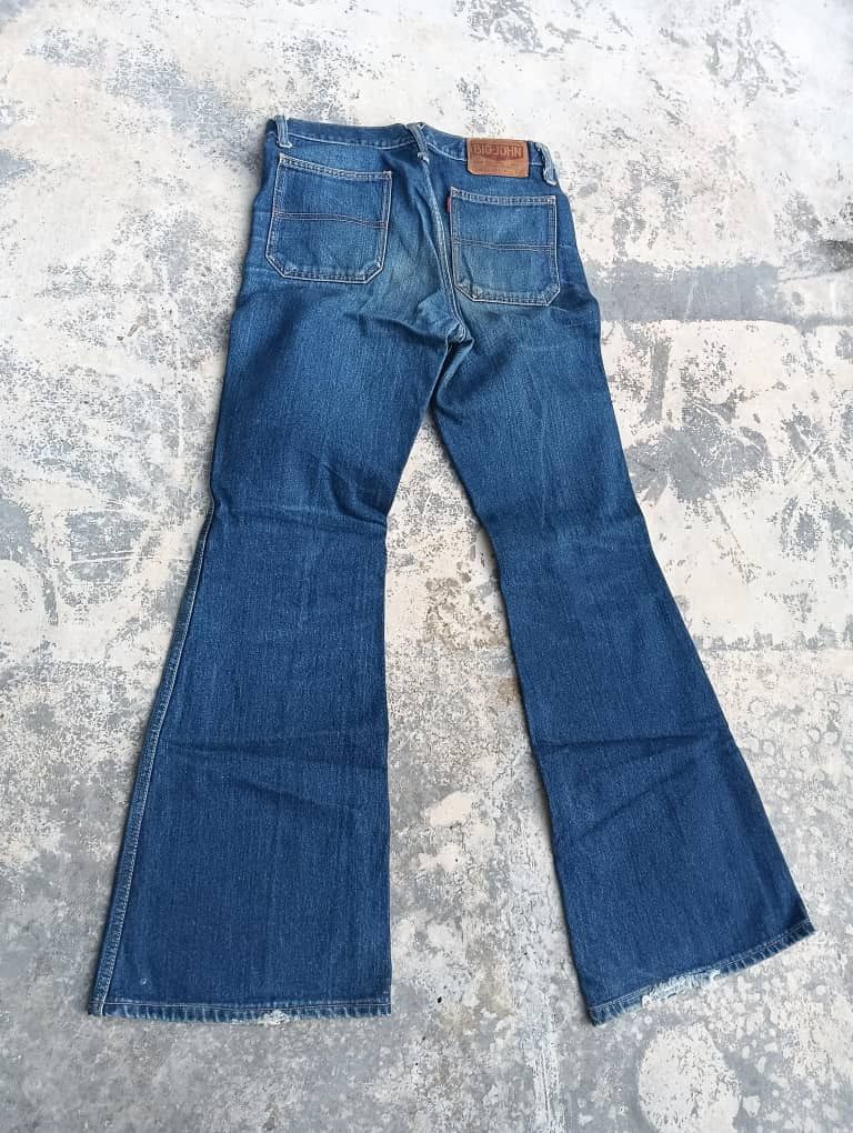 Big John × Japanese Brand Vintage big John boot cut flare denim Size US 29 - 2 Thumbnail