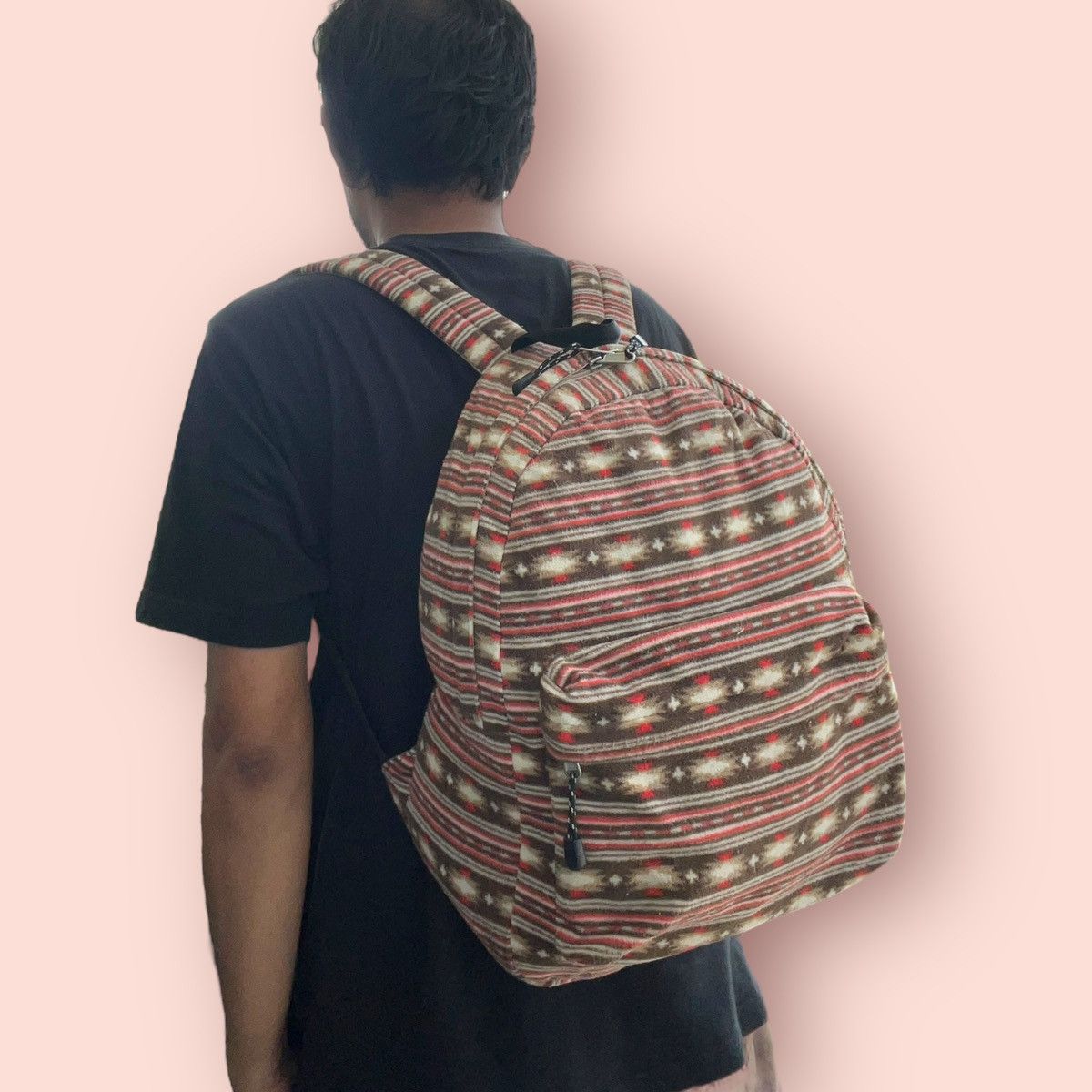 Japanese Brand × Jun Takahashi × Uniqlo VINTAGE UNIQLO NATIVE NORDIC MICRO FLEECE BACKPACK Size ONE SIZE - 22 Thumbnail