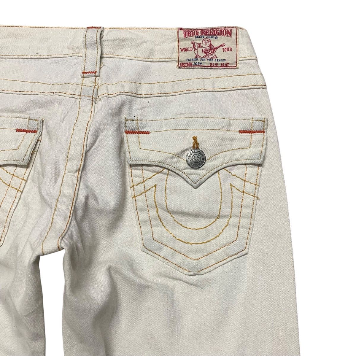 True Religion True Religion Off White Denim Flare Jeans Size 26" / US 2 / IT 38 - 11 Thumbnail