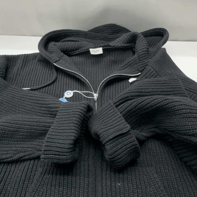 Celine Celine wool zip-up hooded jacket Size US L / EU 52-54 / 3 - 10 Thumbnail