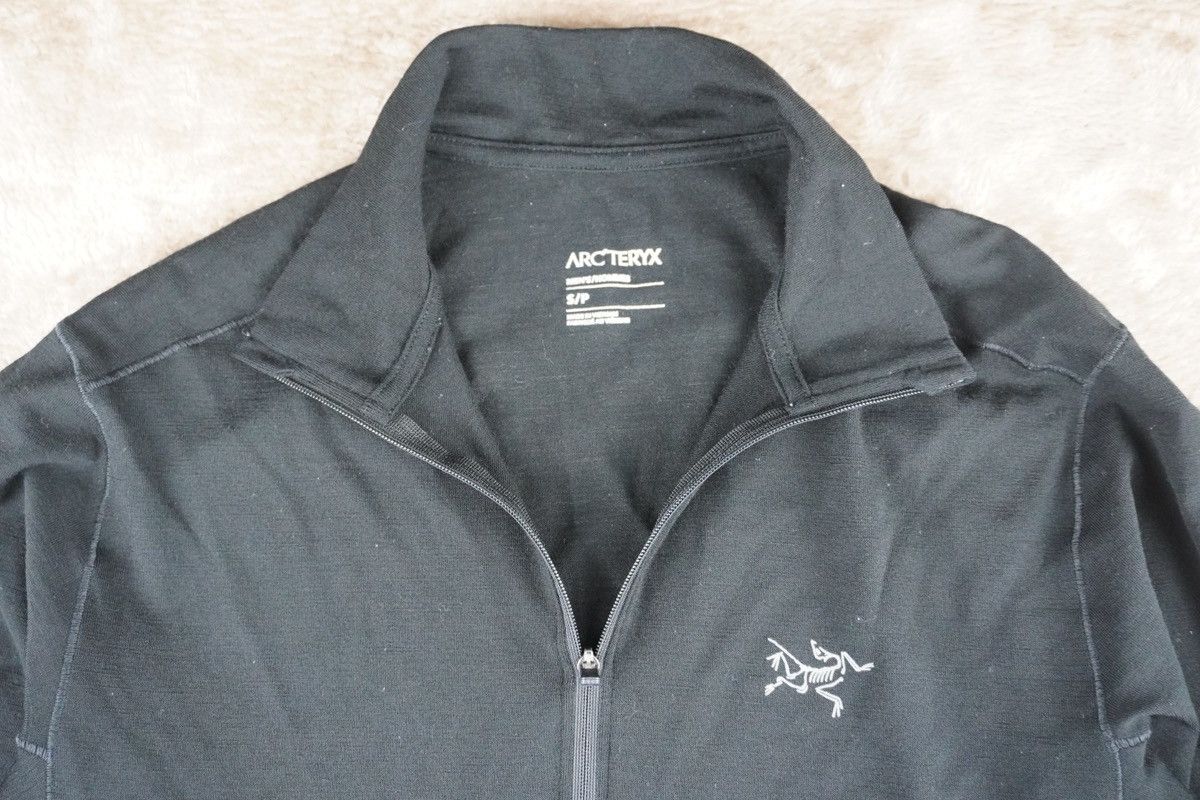Arc'teryx Arc'teryx Rho Merino Wool Zip Neck Mens Small Black Base Size US S / EU 44-46 / 1 - 1 Thumbnail