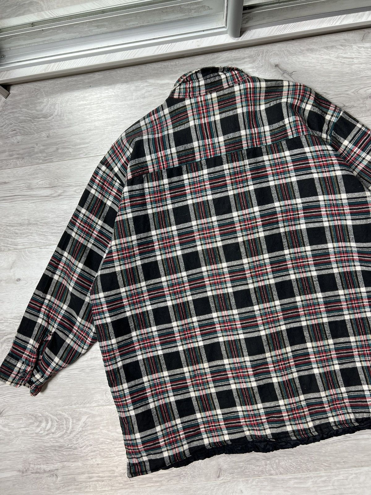 Dickies Vintage Dickies Checked Paded Over Shirt 3/4 Sleeve Jacket Size US XXL / EU 58 / 5 - 11 Thumbnail