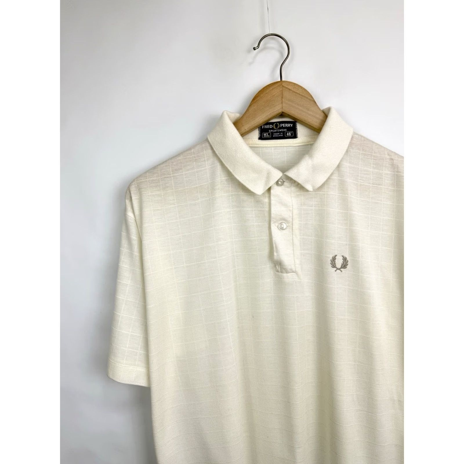 Fred Perry VINTAGE Fred Perry Tennis Polo T-Shirt Beige L Mens 80s Made in England Size L Beigh Size US L / EU 52-54 / 3 - 4 Thumbnail