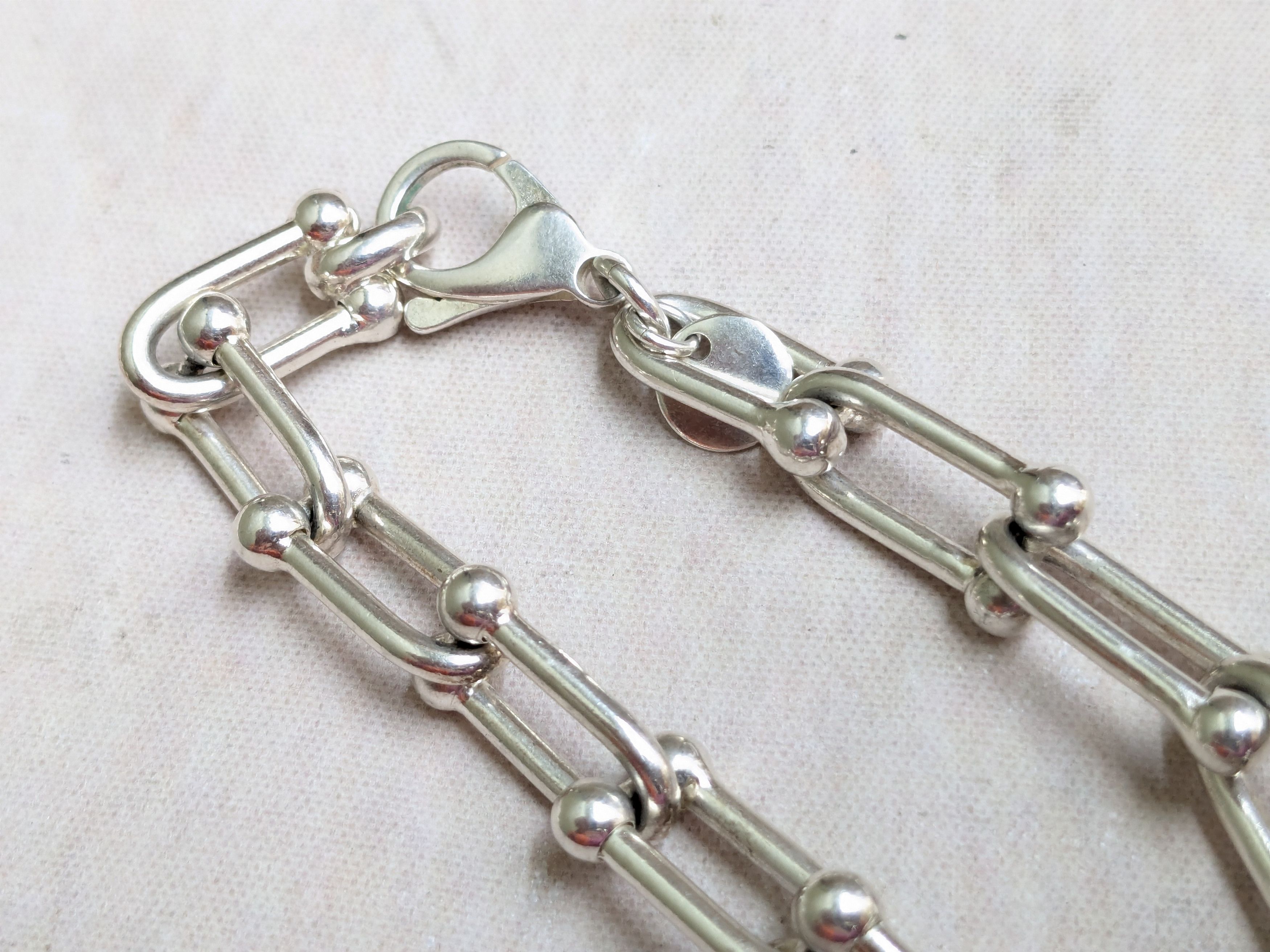 Jewelry × Vintage Horsebit Bracelet Silver Plated Bronze Italy Vintage 7.25" Size ONE SIZE - 9 Thumbnail
