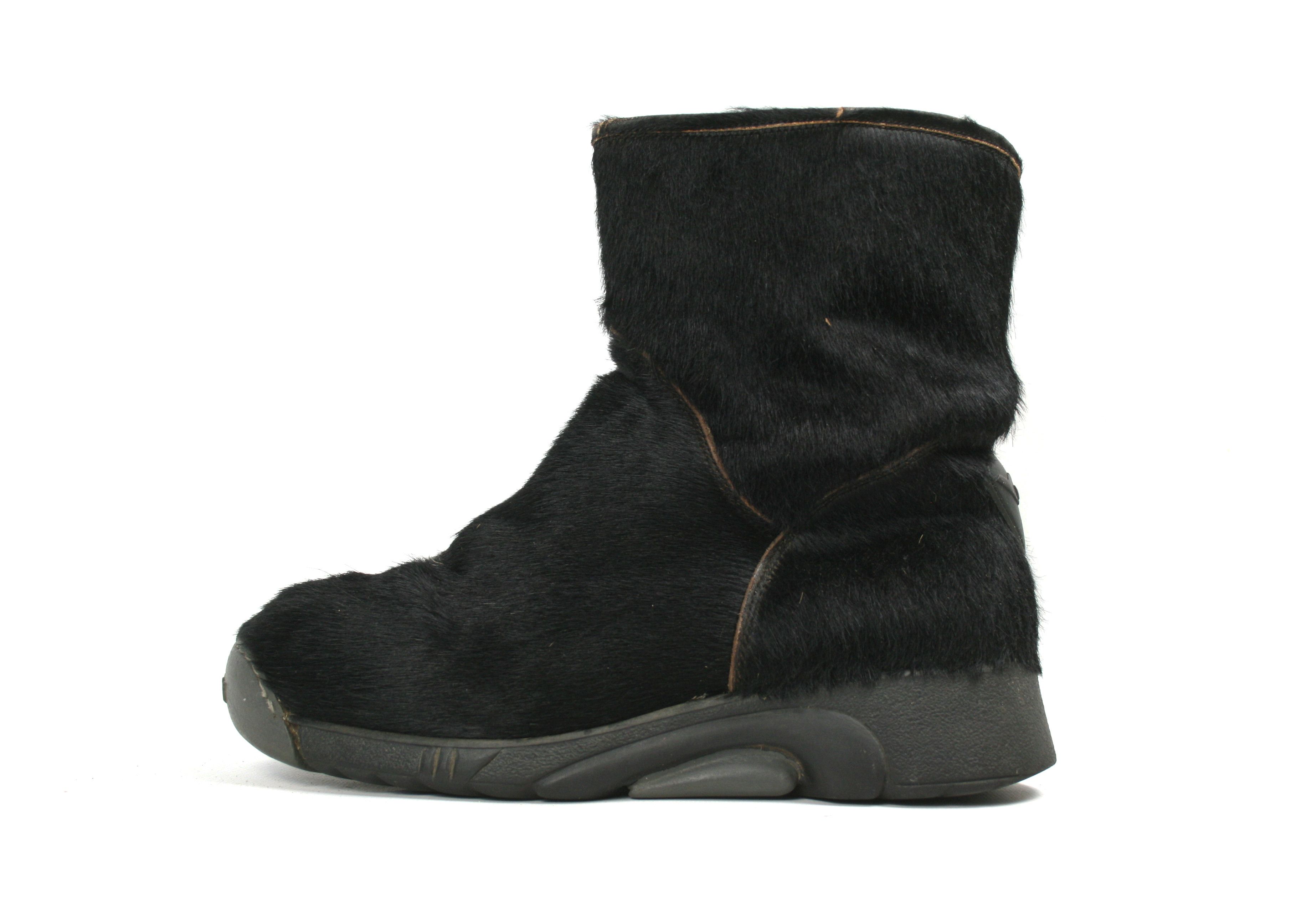 Japanese Brand Bumper 00S Y2K Pony Hair Fur Zip Chewbacca Boots Vintage Size US 7 / IT 37 - 2 Thumbnail