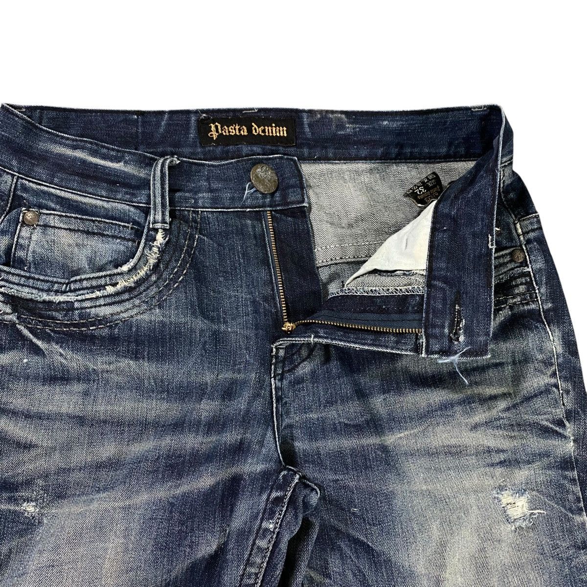 If Six Was Nine × Japanese Brand × Le Grande Bleu (L.G.B.) Pasta Denim Distressed Size 32 Blue Black Colour Size US 32 / EU 48 - 5 Thumbnail