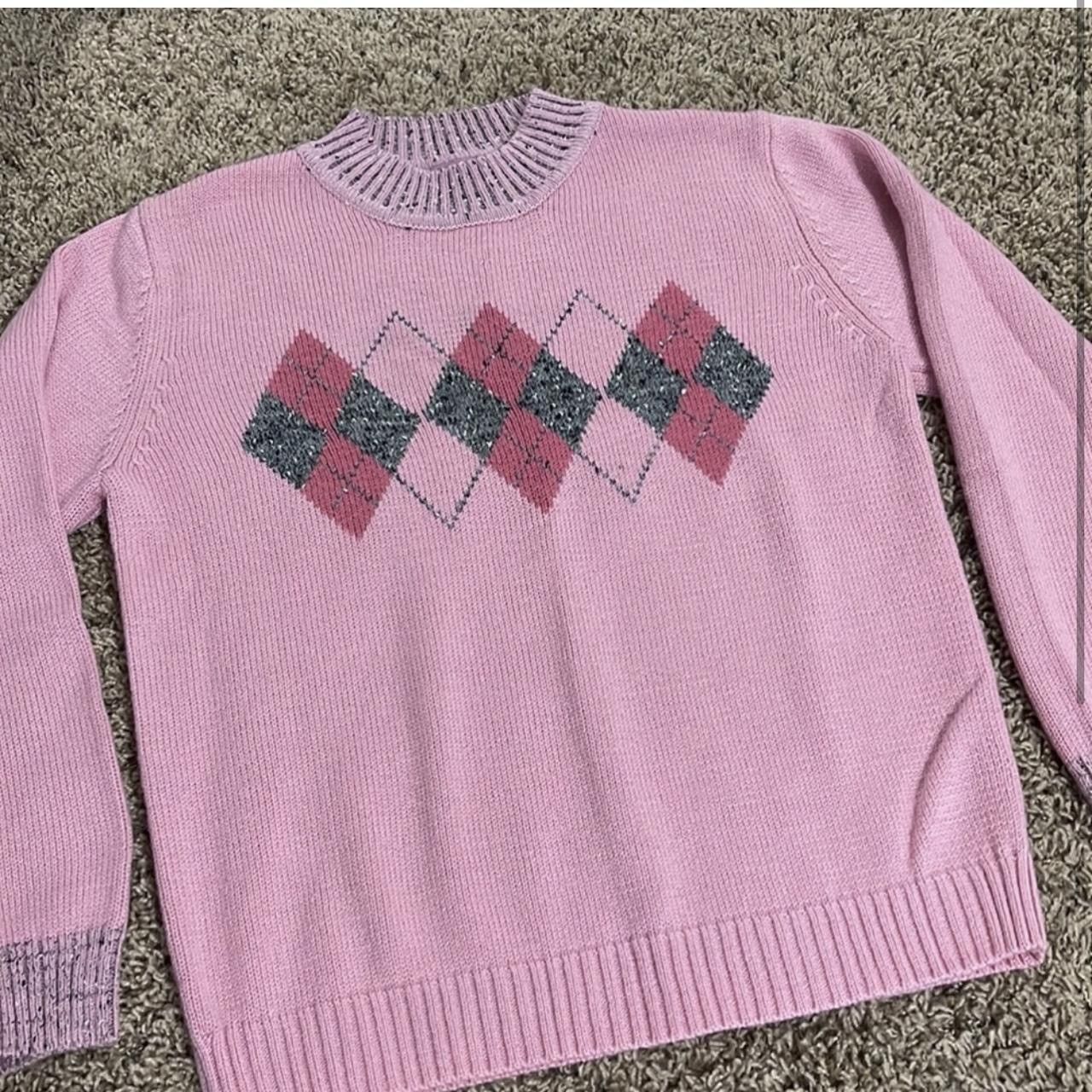 Vintage Adorable Argyle Sweater Size S / US 4 / IT 40 - 2 Thumbnail