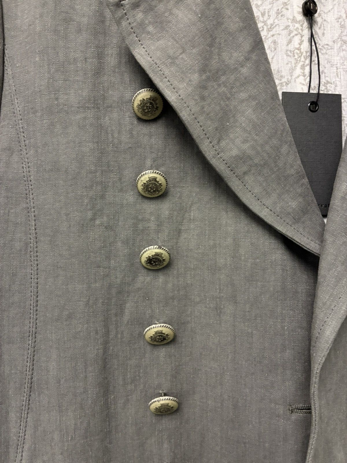 John Varvatos Linen Multibutton Jacket EU 48 USA 38 Size US M / EU 48-50 / 2 - 10 Thumbnail