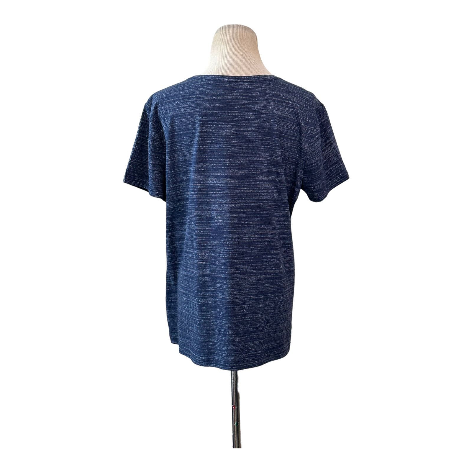 Croft & Barrow Croft & Barrow blue crew neck short sleeves t shirt size PL Size L / US 10 / IT 46 - 2 Thumbnail