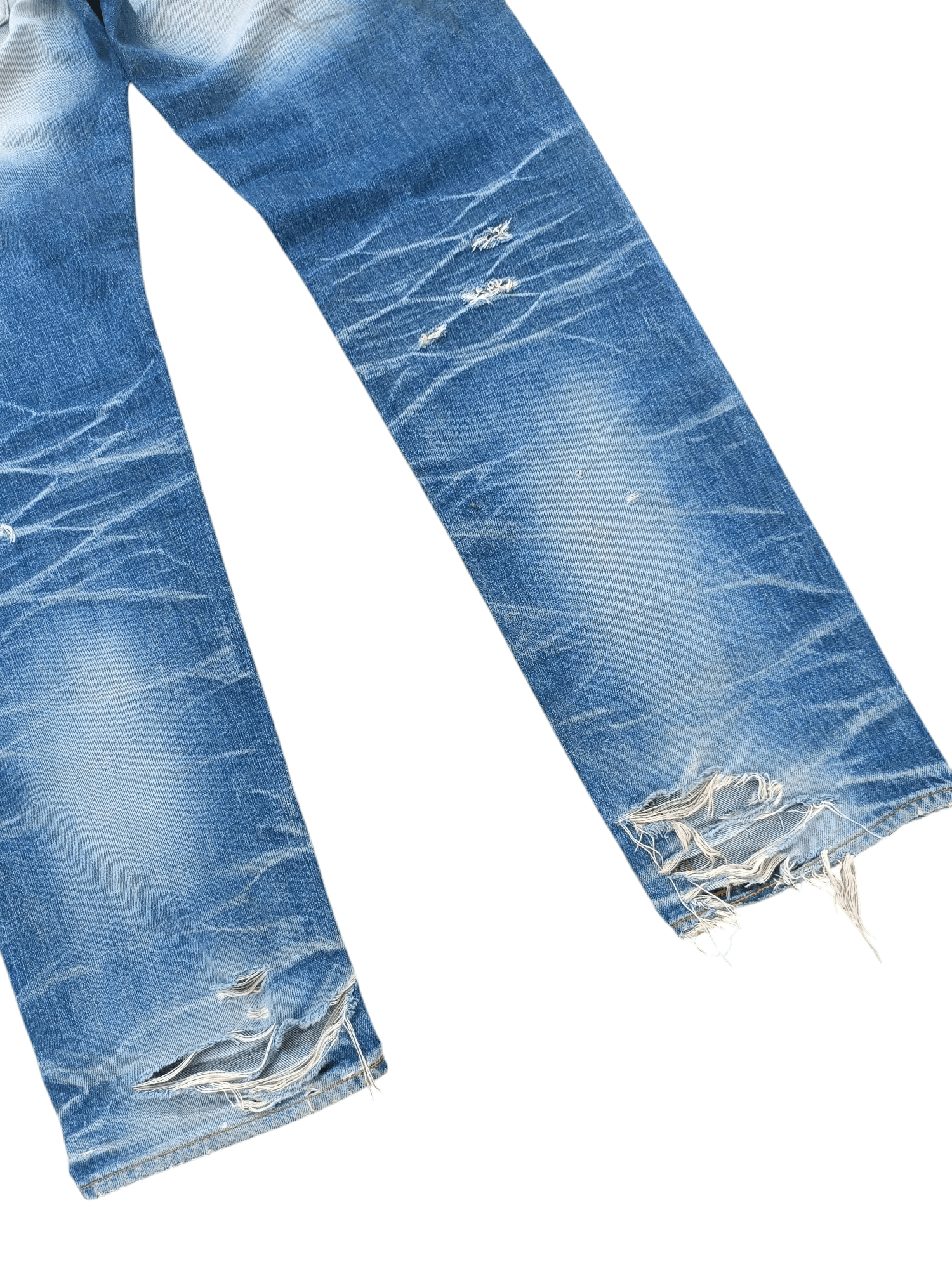 Japanese Brand Japanese Brand BAGARCH Selvedged Distressed Jeans E089 Size US 35 - 11 Thumbnail
