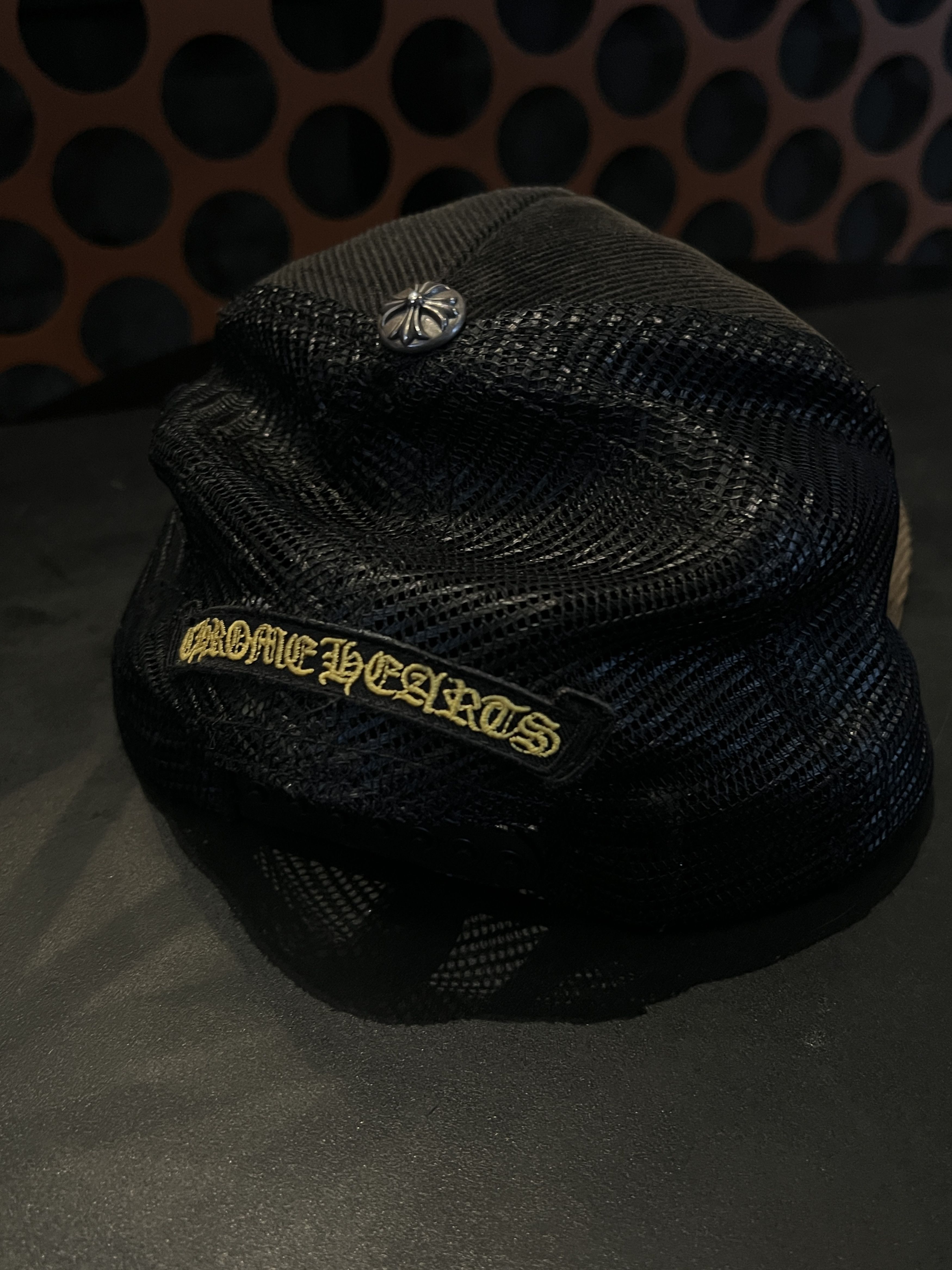 Chrome Hearts CHROME HEARTS CH Corduroy Black/Yellow Trucker Hat Size ONE SIZE - 22 Thumbnail