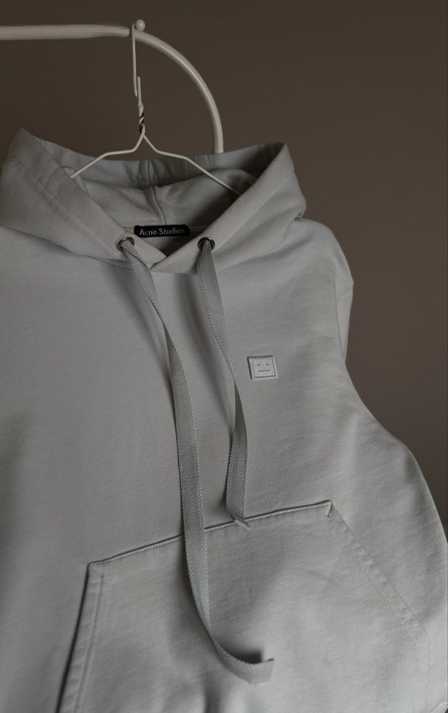 Acne Studios Acne Womens Ferris Face Floragatan Baby Blue Hoodie Size M / US 6-8 / IT 42-44 - 2 Thumbnail