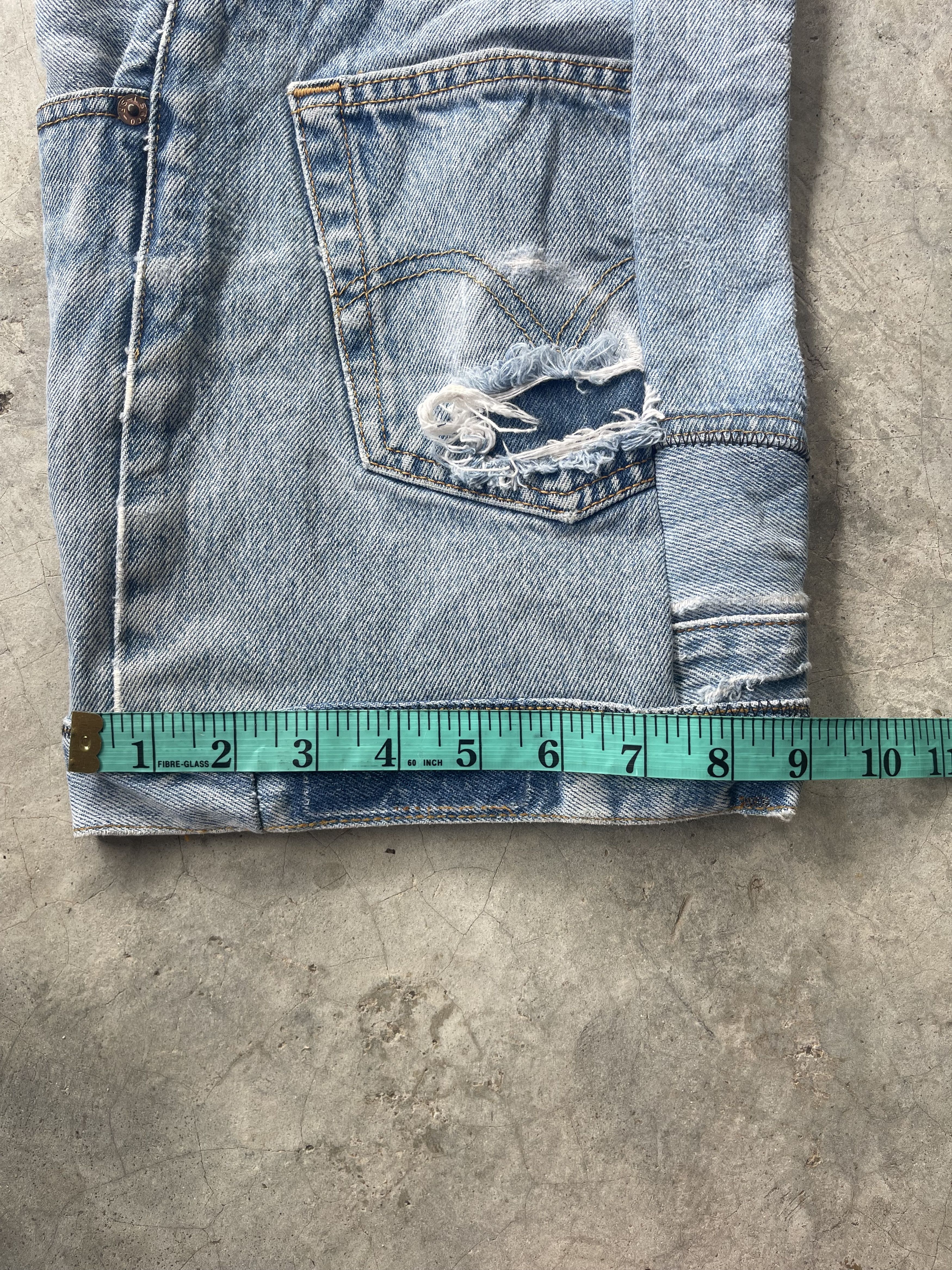 Levi's Vintage Clothing Vintage Levis 501 Reconstruct Patchwork Distressed Sz 42 Size US 42 / EU 58 - 16 Thumbnail