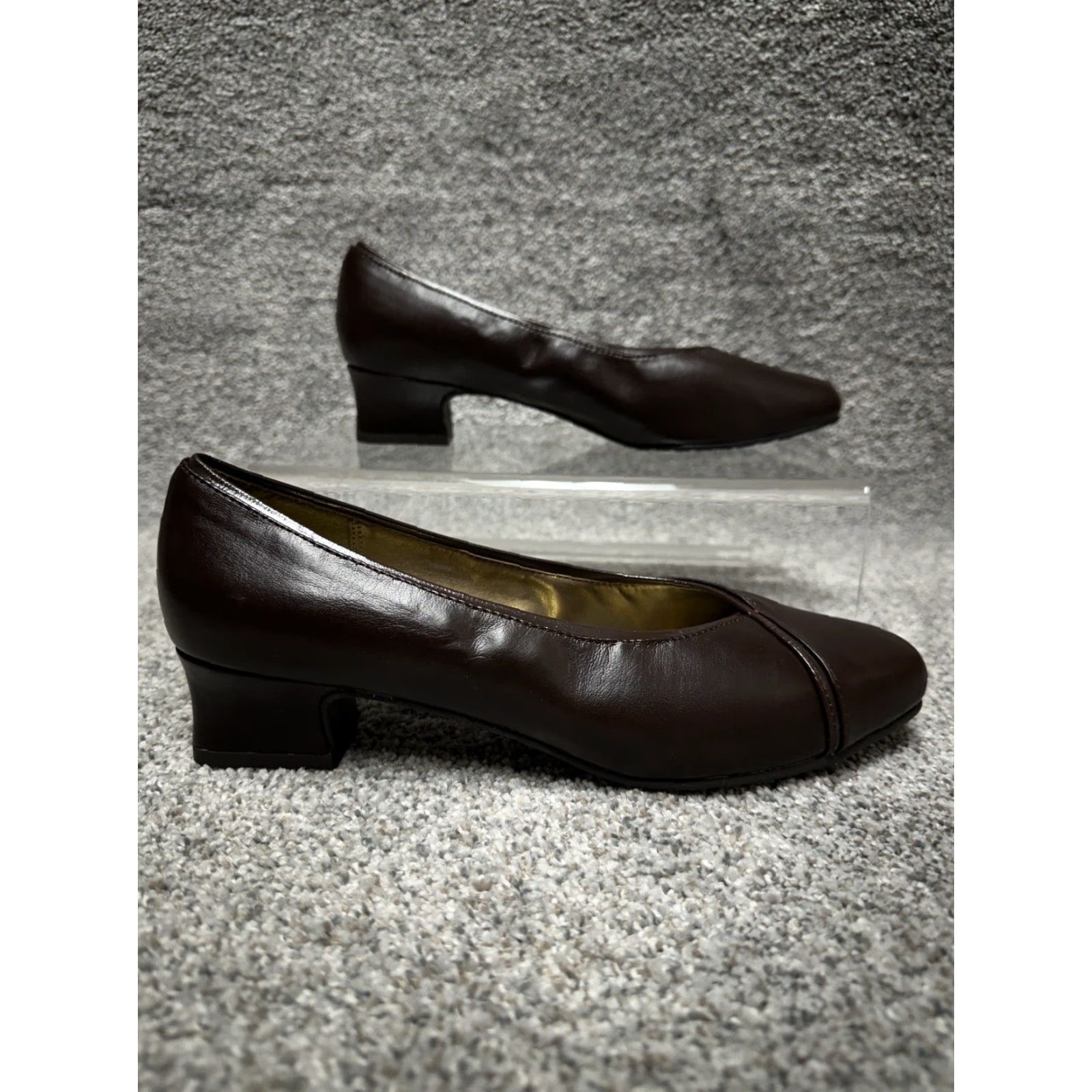 Hush Puppies Hush Puppies Pumps Size 9.5 Women Pump Brown Dark Academia 90s Y2K Square Chunky Heel Block Heel Womens Size US 10 / IT 40 - 3 Thumbnail