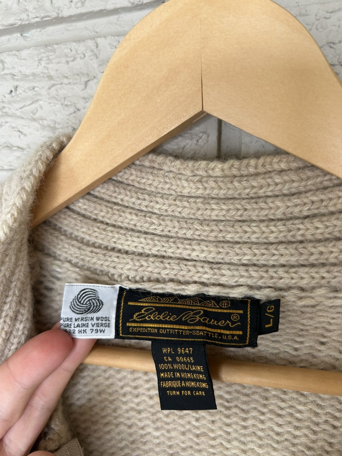 Eddie Bauer Vintage 90s Eddie Bauer Wool Zip Up Knit Sweater Size US M / EU 48-50 / 2 - 12 Thumbnail