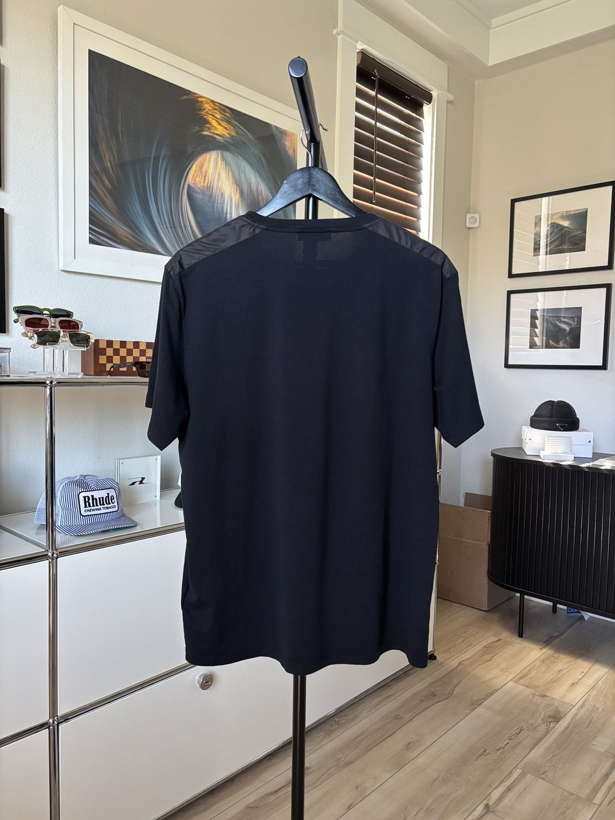 Prada PRADA | NYLON POCKET LOGO TEE Size US XXL / EU 58 / 5 - 6 Thumbnail