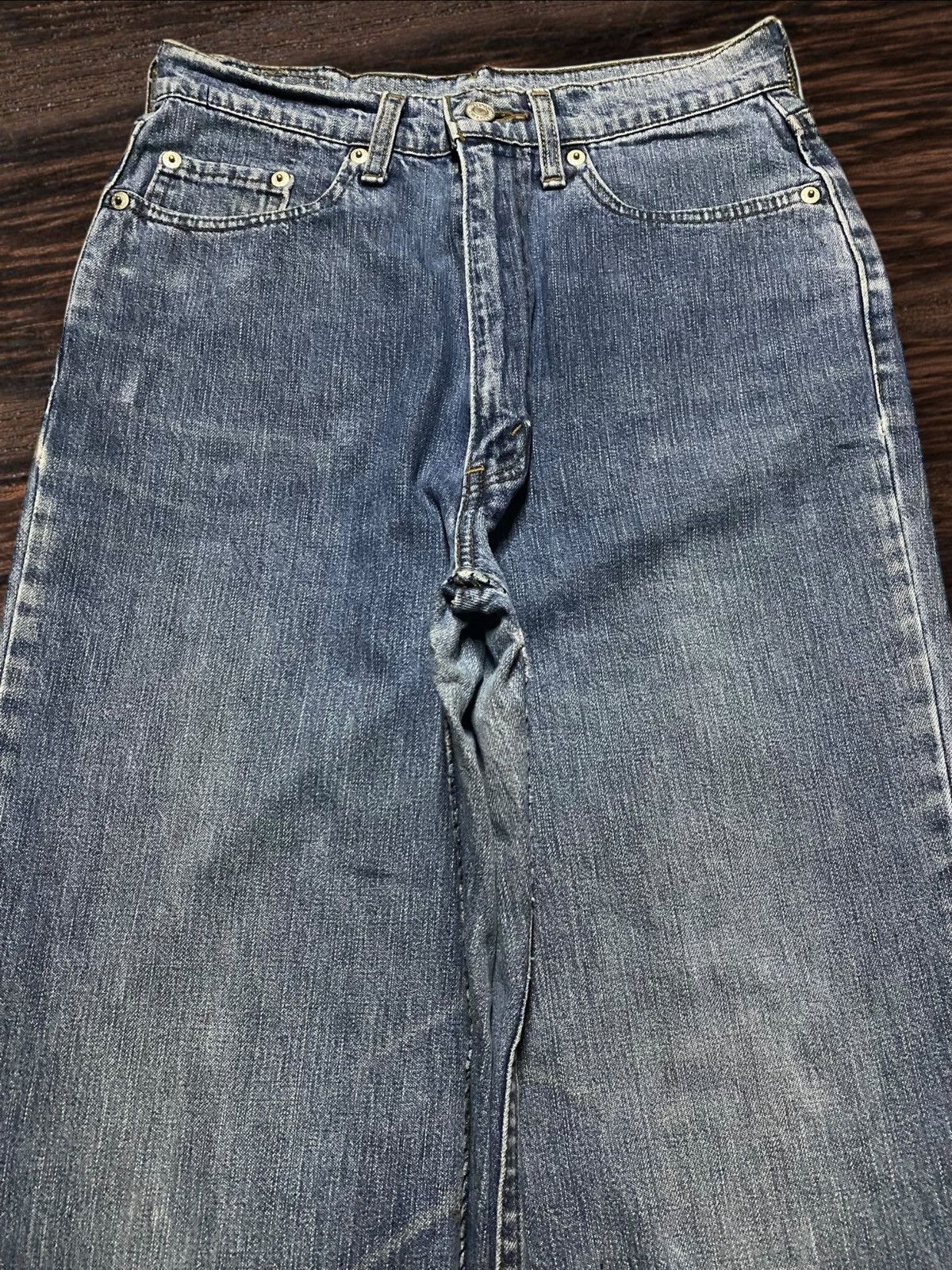 Levi's Vintage Levis 509 Japan White Tab Distressed Loose Jeans Size US 26 / EU 42 - 3 Thumbnail