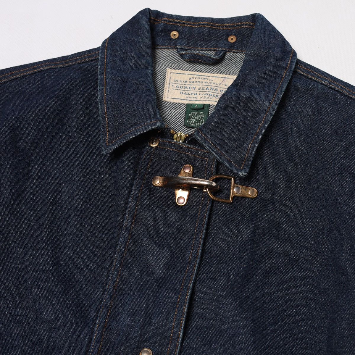 Ralph Lauren Ralph Lauren Jeans Company Fireman Denim Coat Jacket Buckle Size US L / EU 52-54 / 3 - 10 Thumbnail
