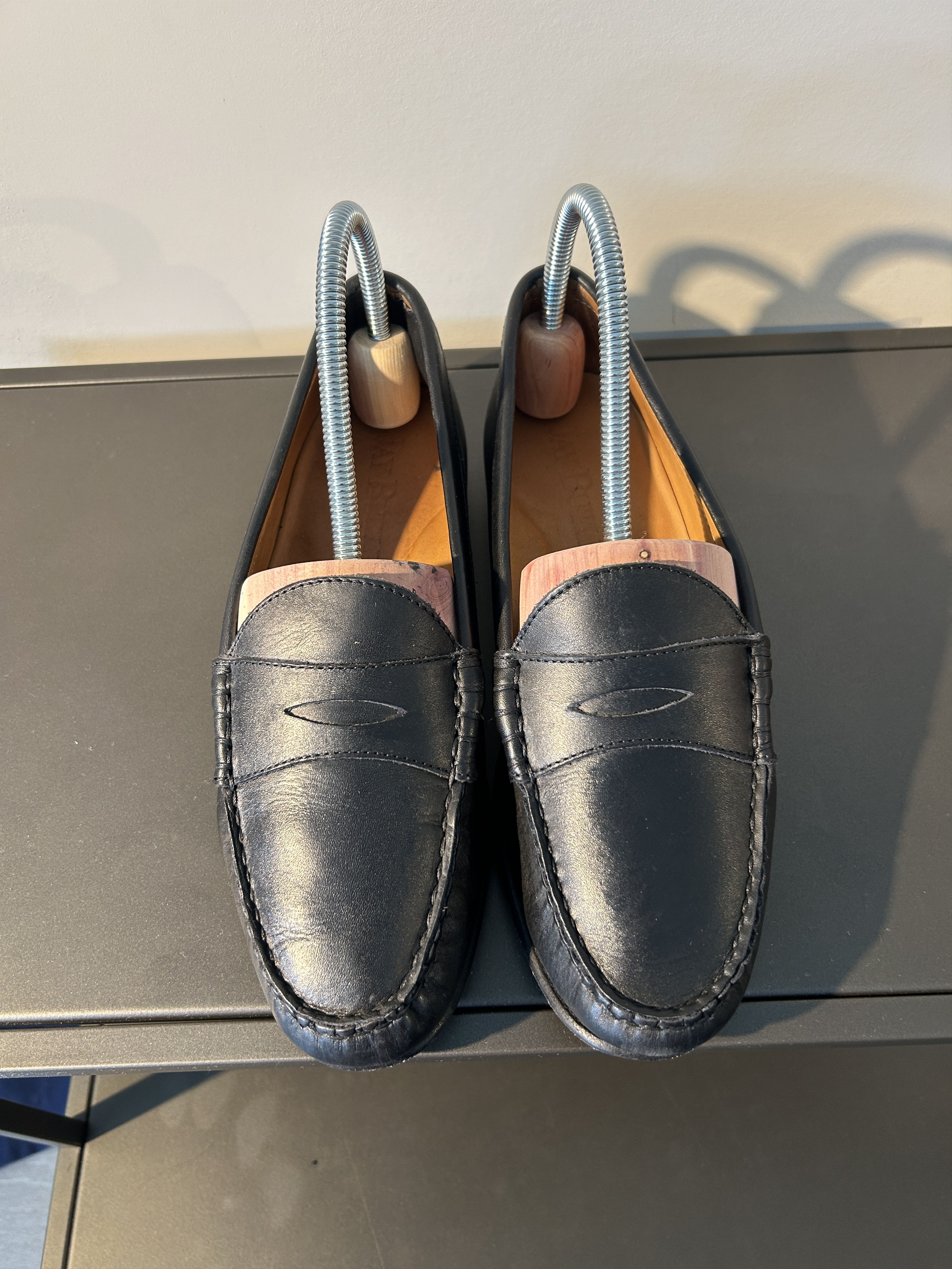 image of Black Penny Loafer - Jay Butler Size 7, Men's