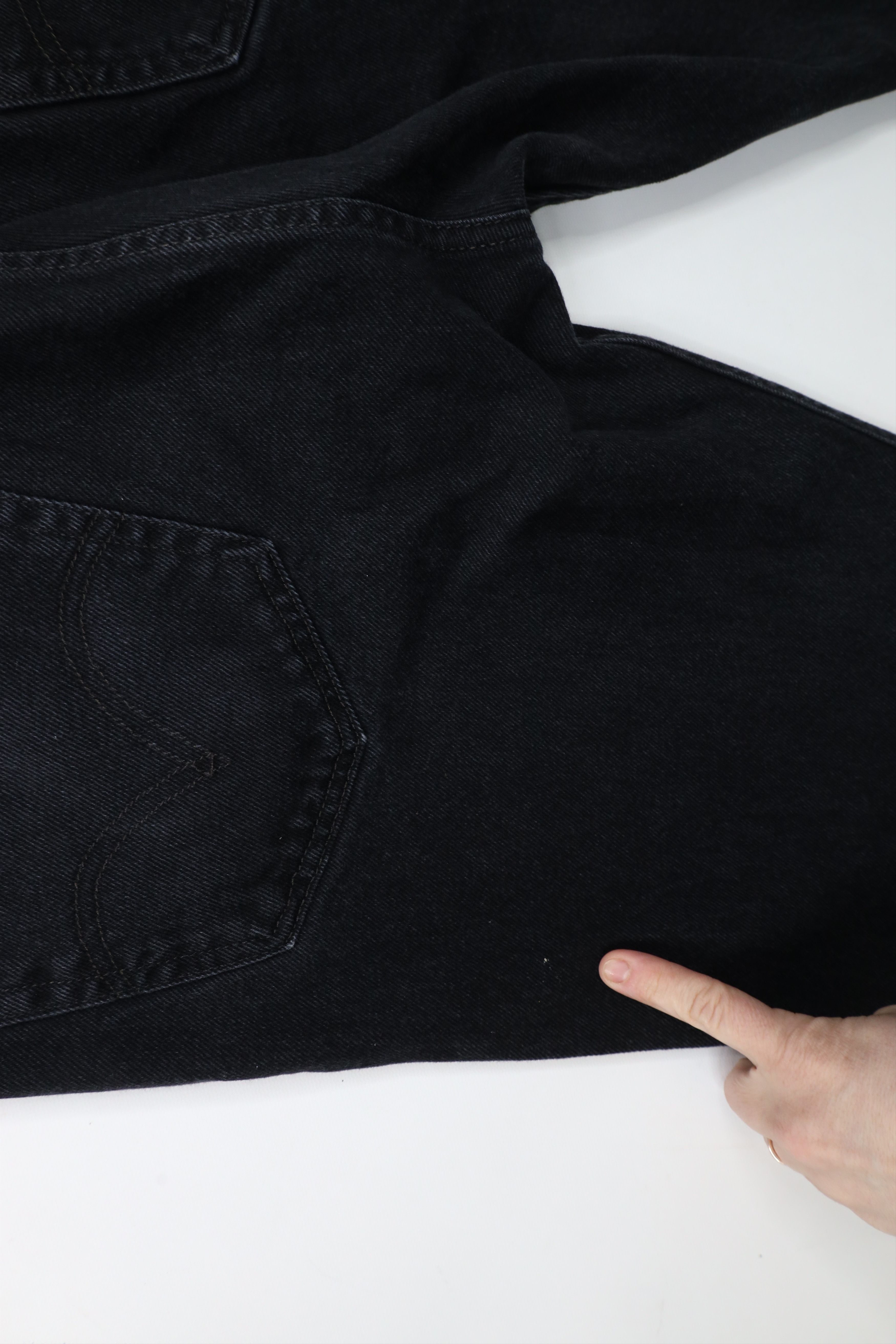Levi's × Vintage Vintage Y2K Levis 505 Regular Fit Denim Jeans Black Cotton Size US 38 / EU 54 - 12 Thumbnail