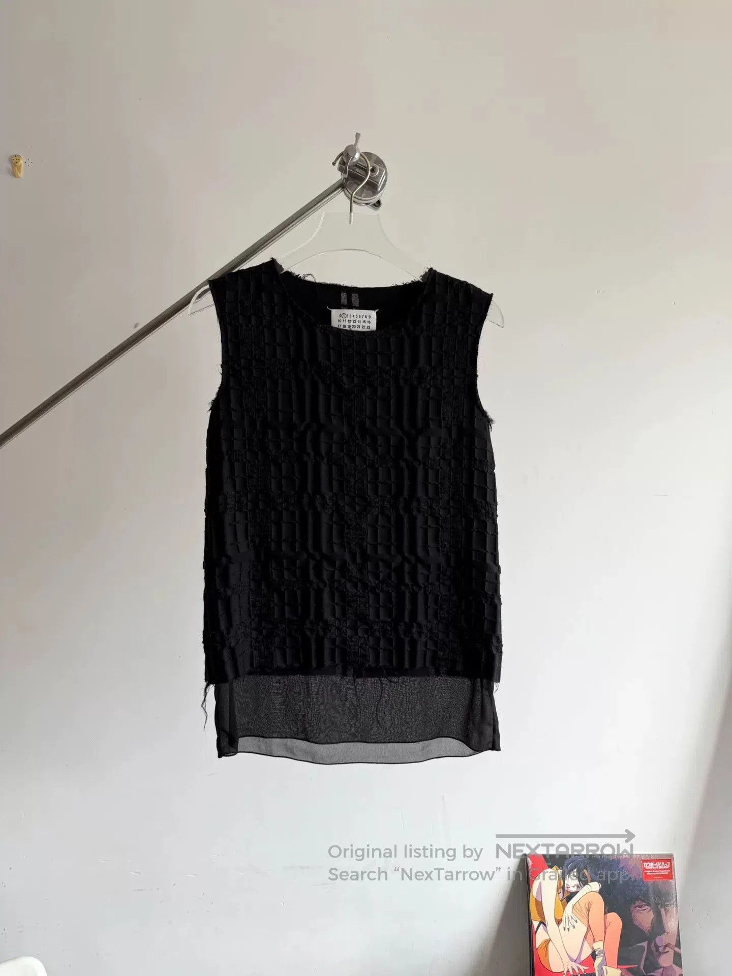 Maison Margiela Layered Black Tank Top.