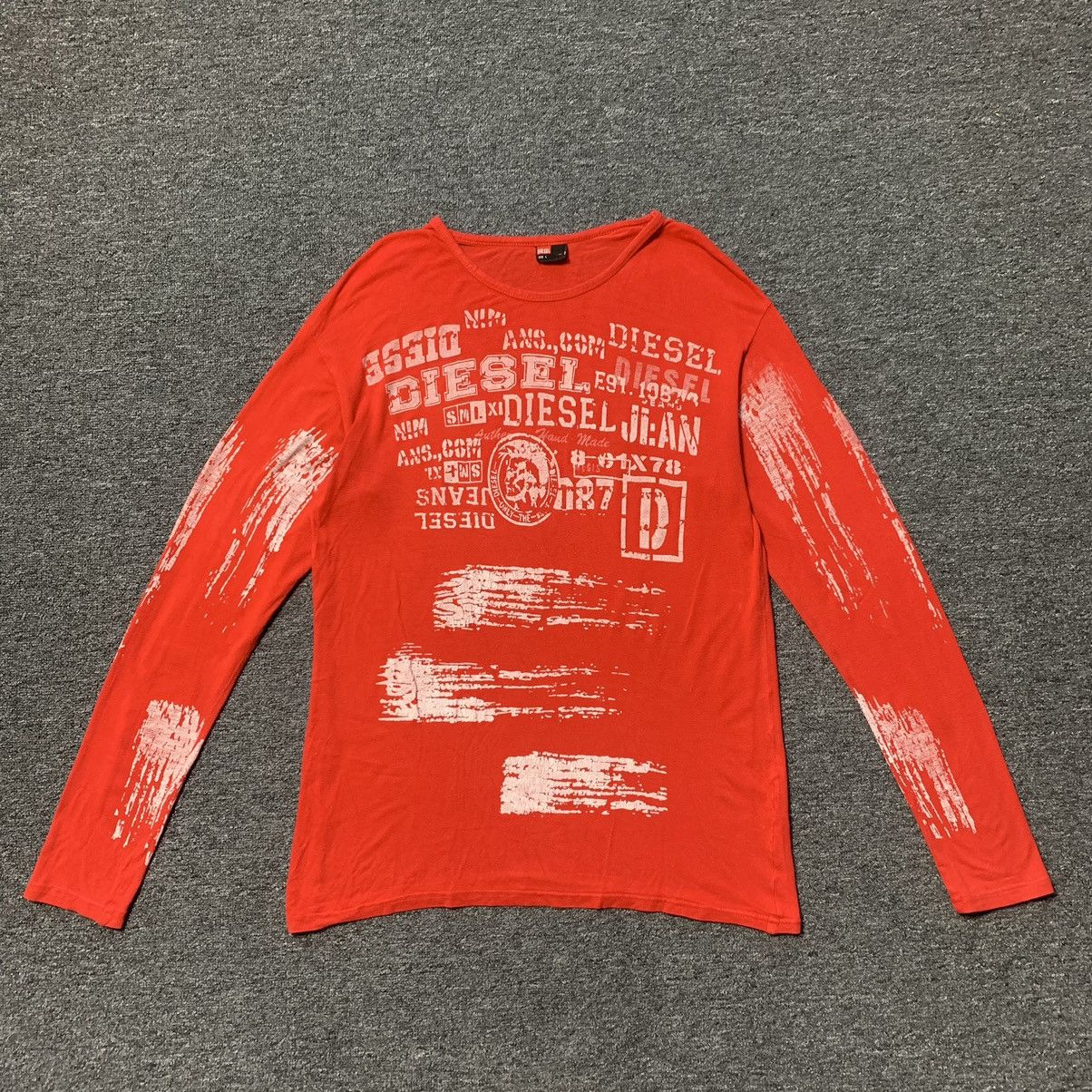 Diesel Vintage Diesel y2k Big Logo T-Shirt Size US M / EU 48-50 / 2 - 1 Thumbnail