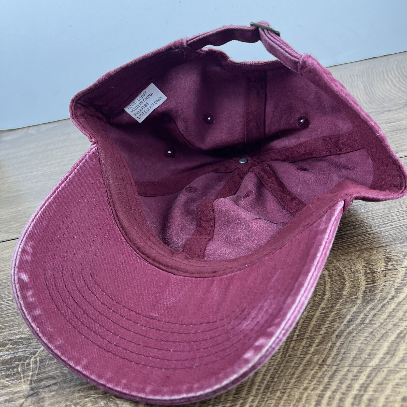 Other Maroon Baseball Hat Red Hat Adjustable Adult Size Hat Red Ca Size ONE SIZE - 13 Thumbnail