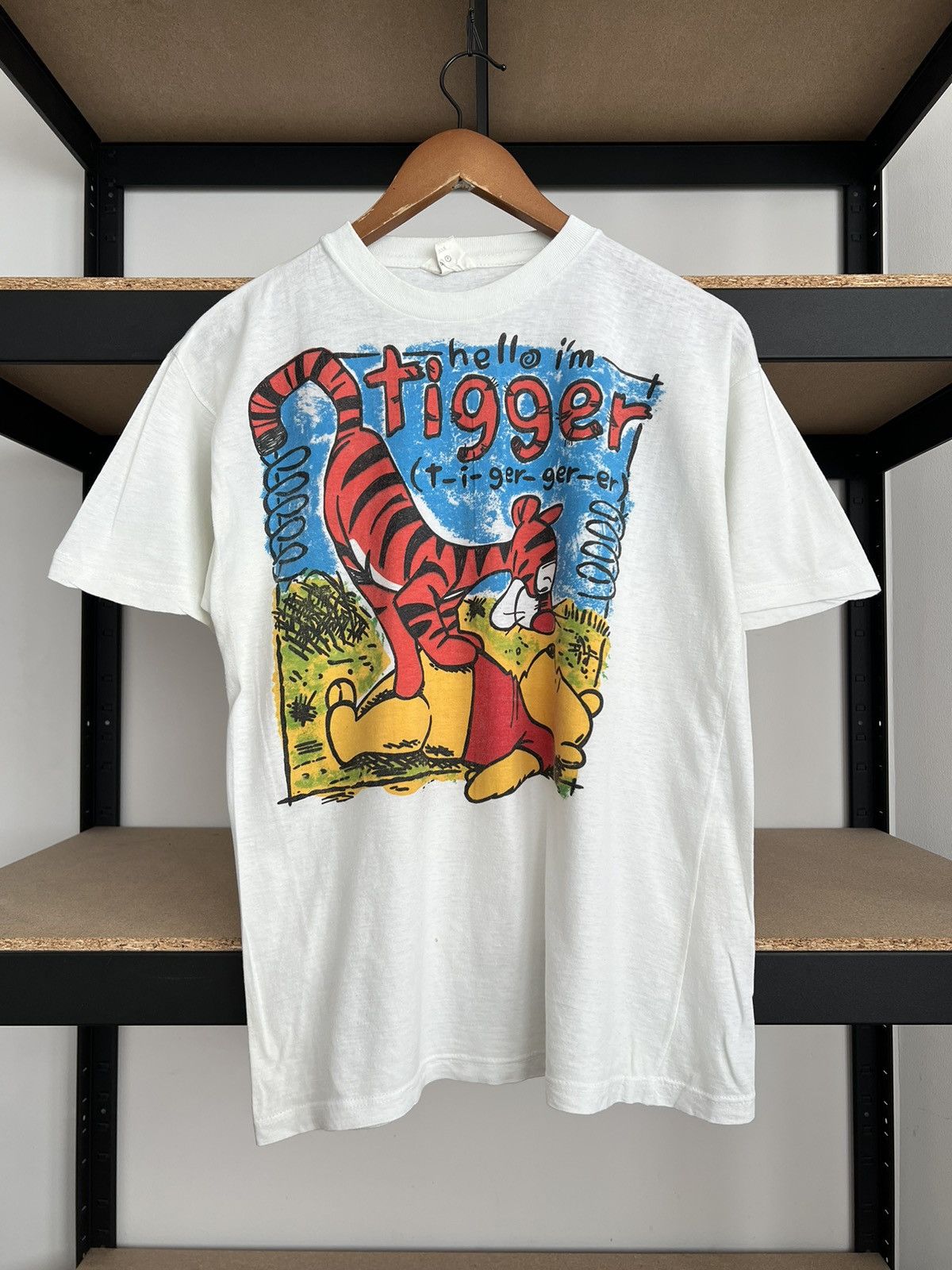 Disney Vintage 90s Tigger Winnie the Pooh Disney Cartoon T-shirt Size US M / EU 48-50 / 2 - 1 Thumbnail