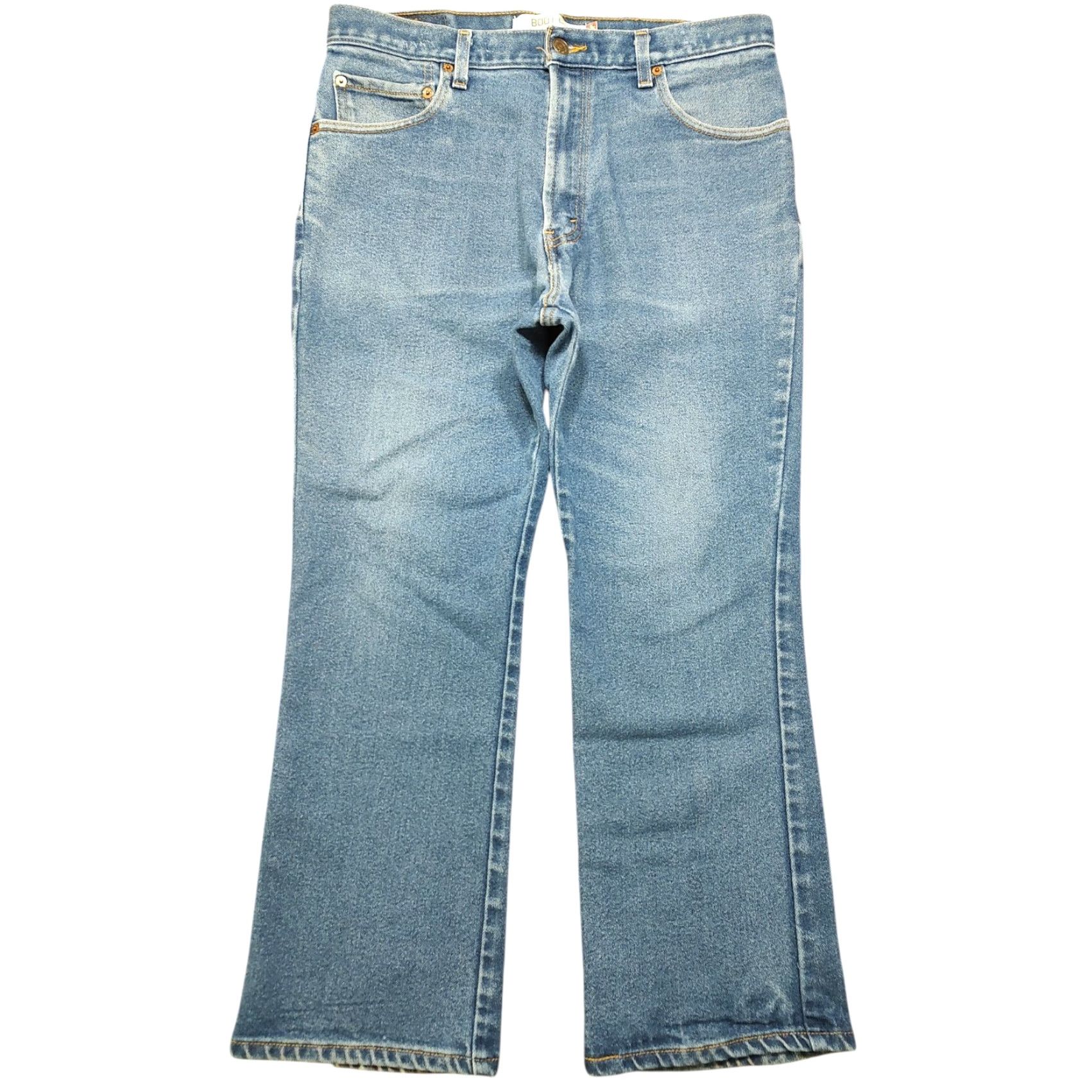 Levi's VINTAGE Levi's 517 Jeans Denim Bootcut BLUE Mens 33x27 5-Pocket Design Workwear 80s 90s Vintage Farm Regular Fit Cotton Blend Jeans Size US 33 - 2 Thumbnail