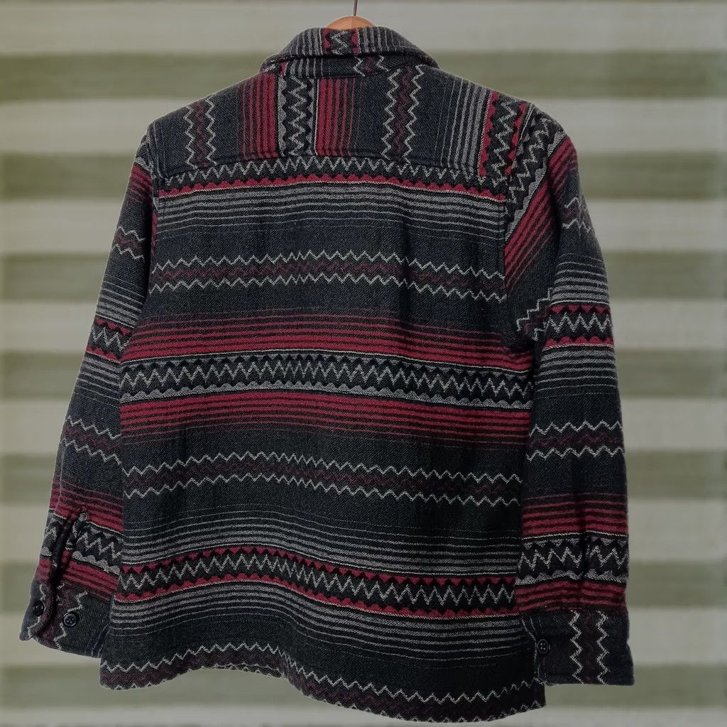 Vintage Woolrich Womens S Striped Gray Jacket - Travel Gorpcore Size S / US 4 / IT 40 - 1 Thumbnail