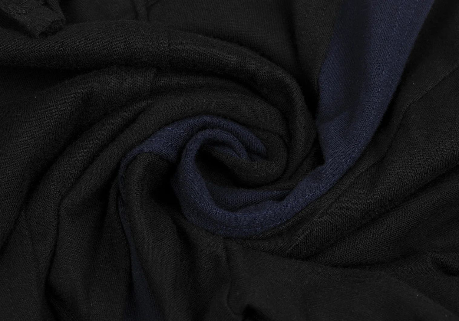Yohji Yamamoto Long Sleeve Cut and Sew Top in Black and Navy Size US S / EU 44-46 / 1 - 11 Thumbnail