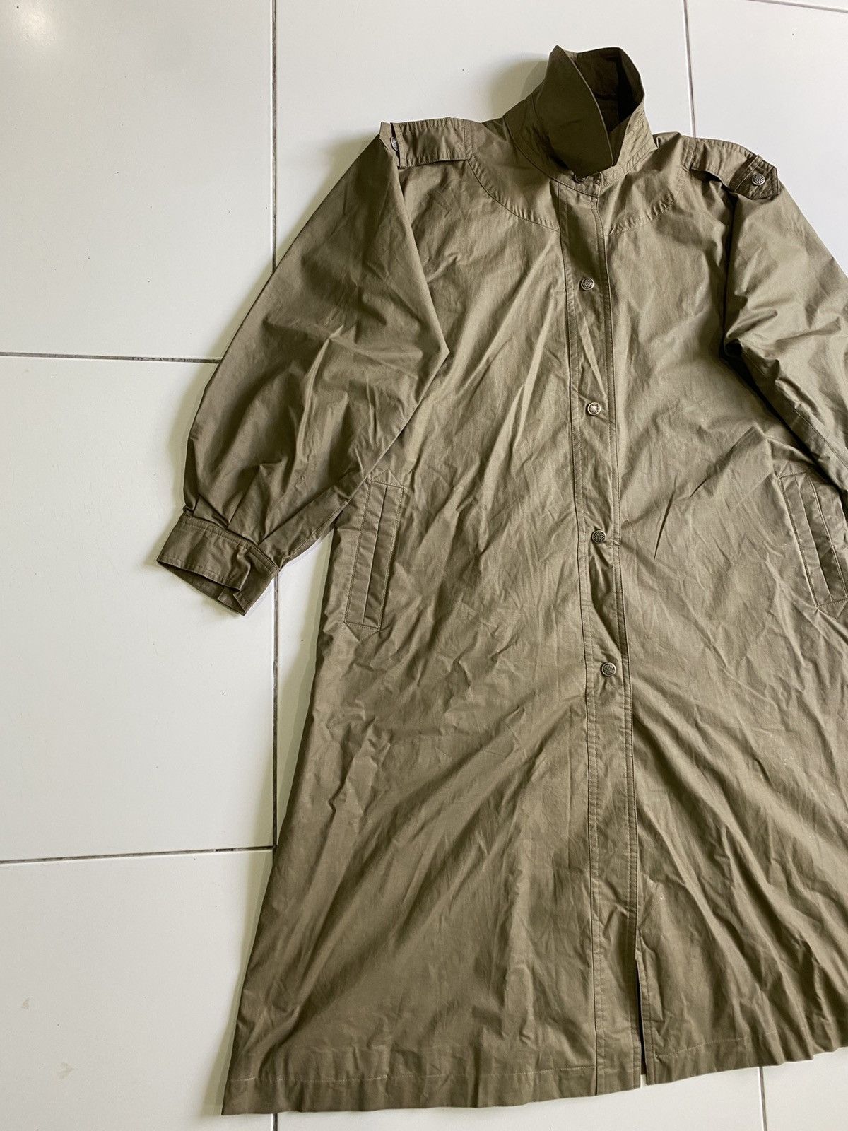 Yves Saint Laurent Vintage 80s Yves Saint Laurent Linen Long Men Jacket Size US M / EU 48-50 / 2 - 3 Thumbnail