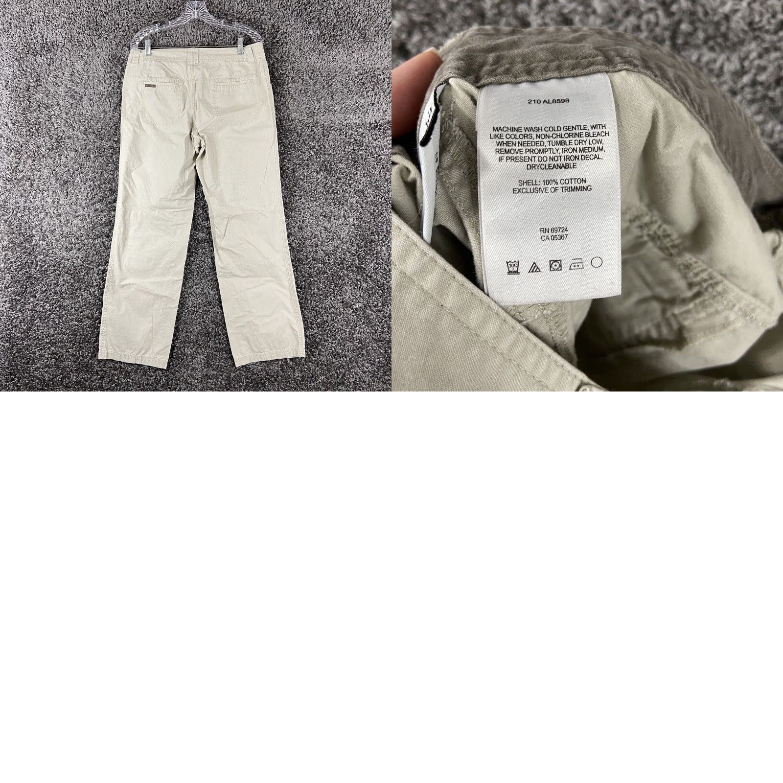 Vintage Columbia Pants Khakis Women 12 Beige Regular Khaki Pants Womens 12 Beige Columbia Sportswear Size 34" / US 12 / IT 48 - 8 Thumbnail