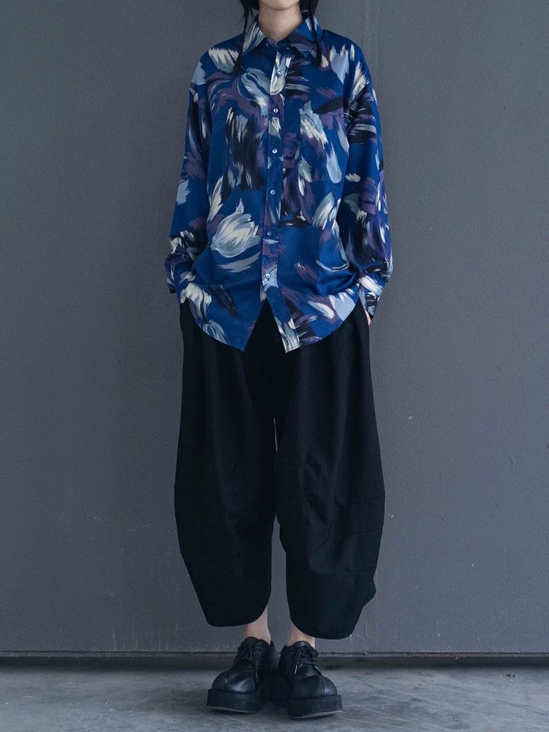 Kenzo KENZO Vintage blue tulip shirt for men Size US L / EU 52-54 / 3 - 1 Thumbnail