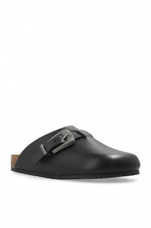 Saint Laurent Paris o1bcso1str0724 Nicolas Clogs in Black Size US 7 / EU 40 - 2 Thumbnail