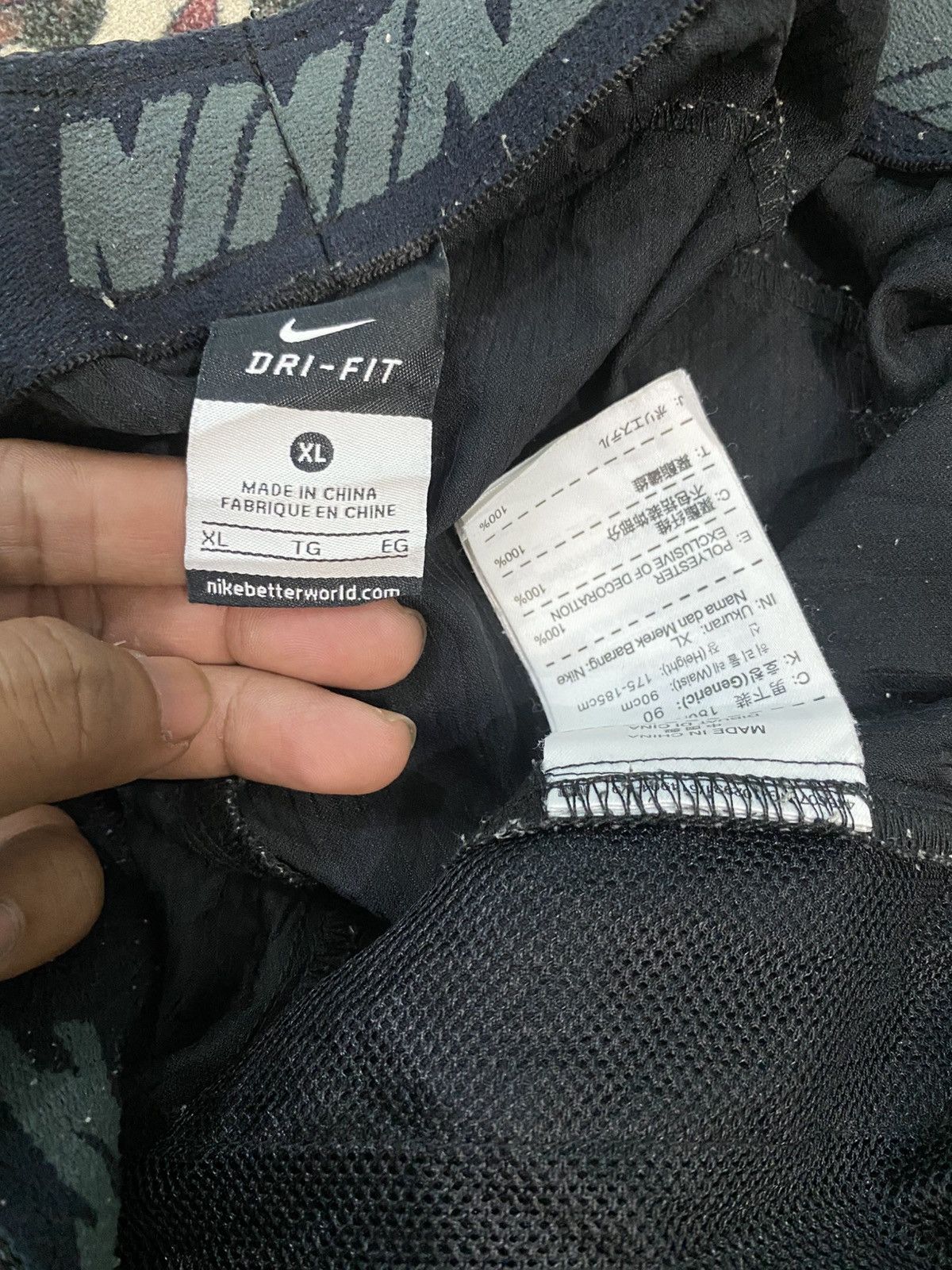 Carhartt Wip × Nike 💥VINTAGE NIKE SUPER BAGGY NYLON 90S WIDE LEG TRACK PANTS Y2K Size US 30 / EU 46 - 3 Thumbnail