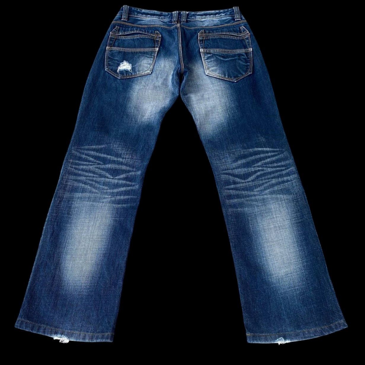 HIDEAWAYS Japan Hideaways Nicole Distressed "Engineered"Panelled Denim Size US 30 / EU 46 - 11 Thumbnail