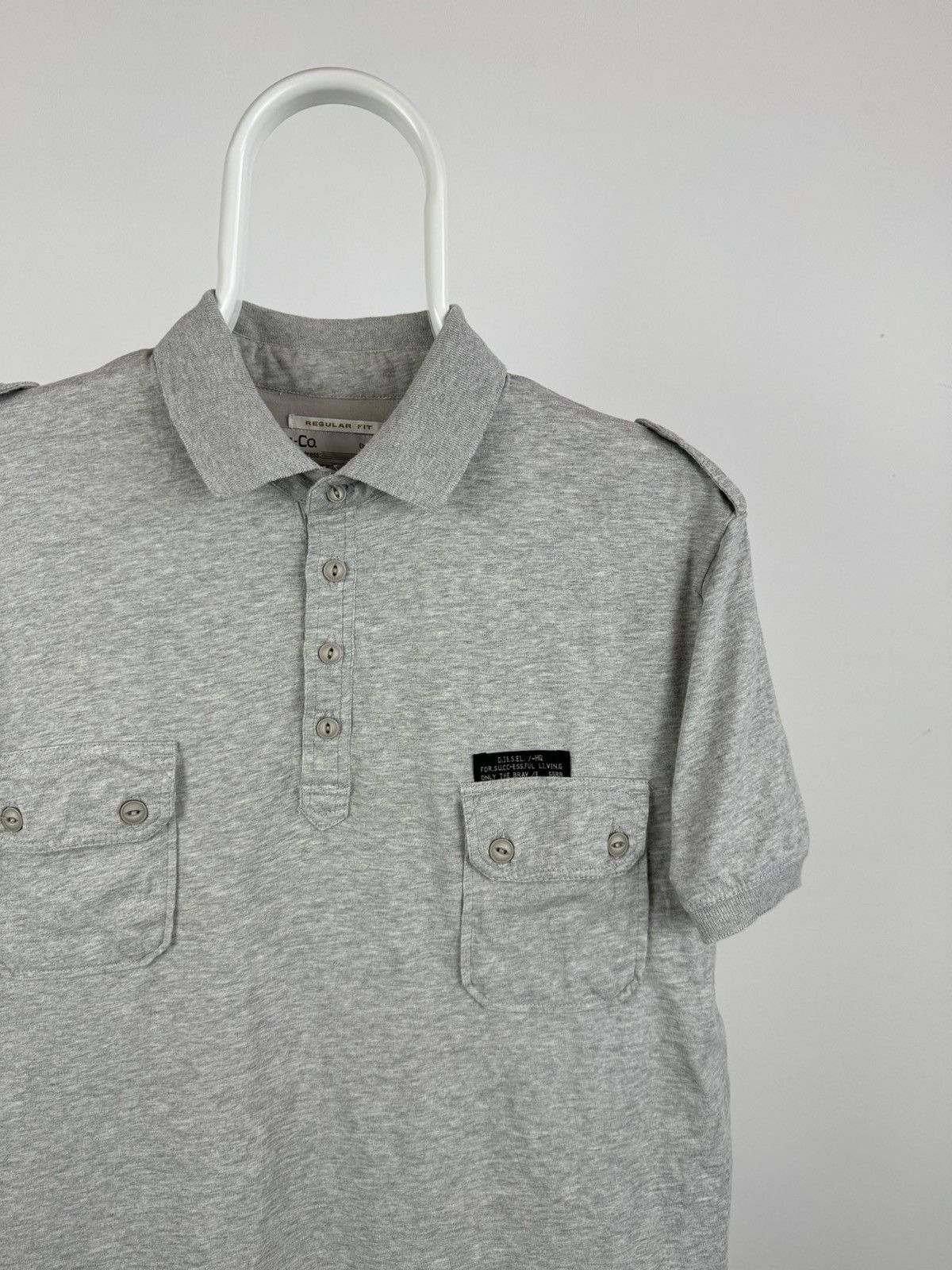 Diesel Diesel Military Style Polo Size US L / EU 52-54 / 3 - 2 Thumbnail