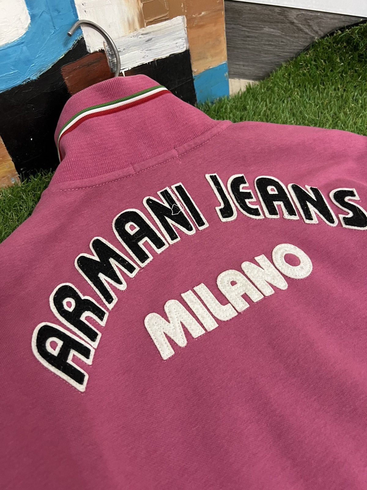 Archive Armani Jeans Vintage Zip Sweatshirt Track Jacket