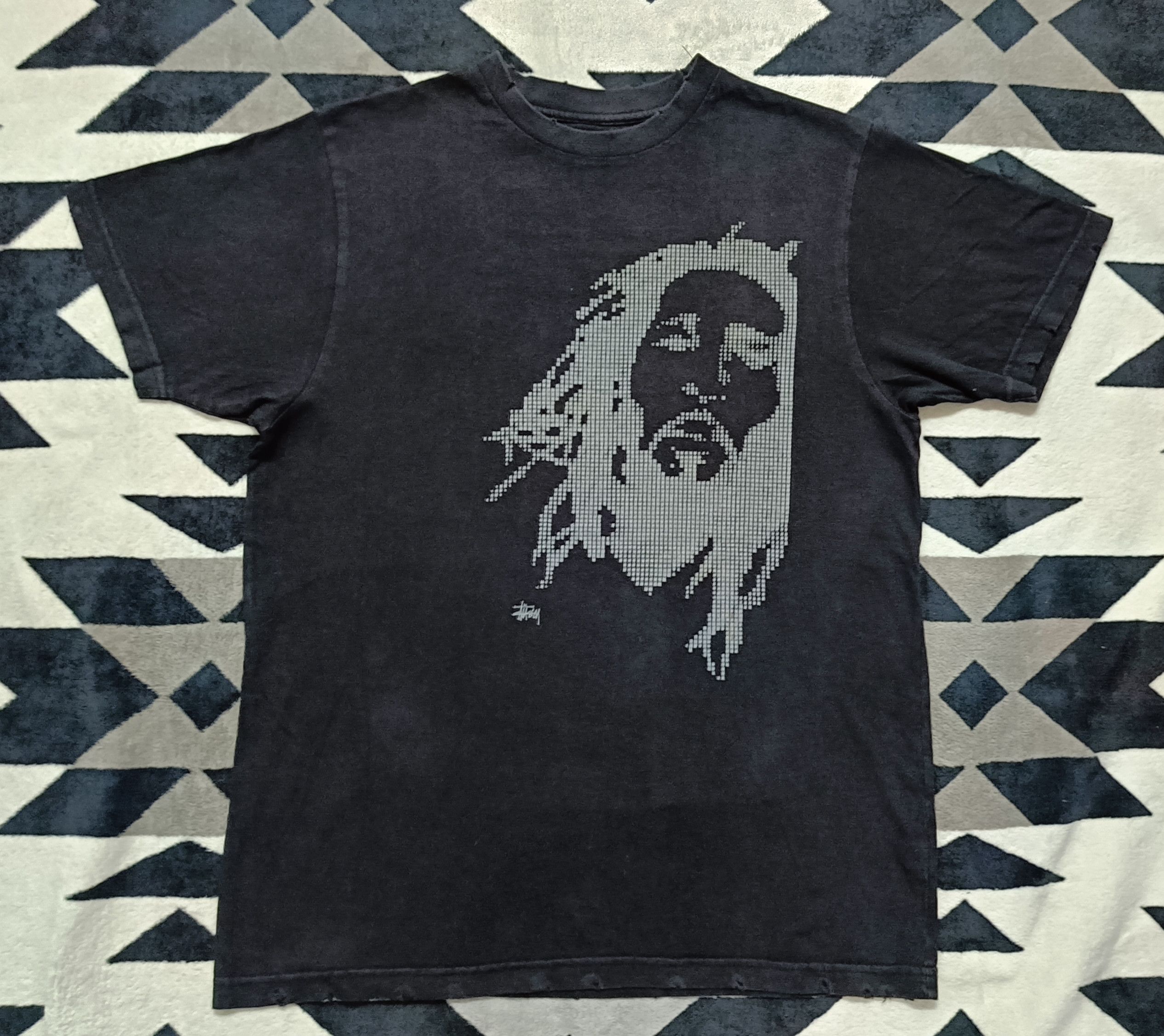 Stussy 🔥🔥 Rare Distressed Stussy Bob Marley Tee Size US M / EU 48-50 / 2 - 2 Thumbnail
