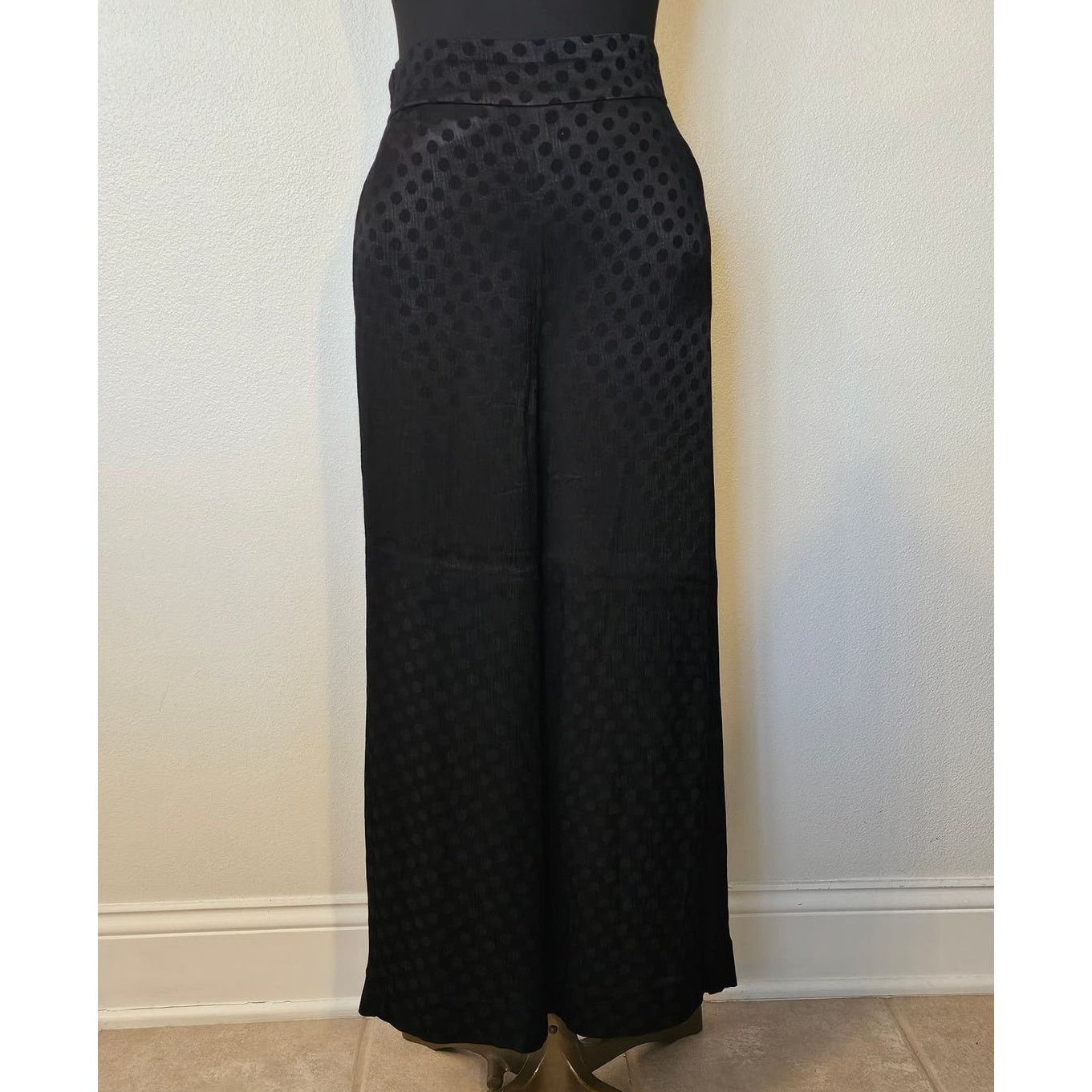 Madewell Madewell Dot Drapey Jacquard Huston Pull-On Crop Pants XS Size 26" / US 2 / IT 38 - 5 Thumbnail