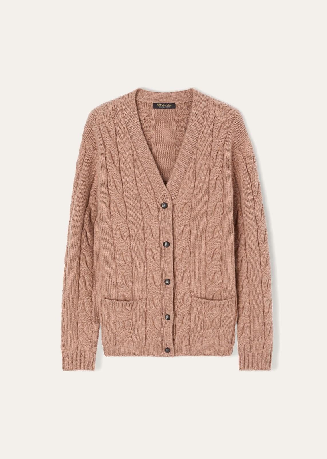 Loro Piana o1srvl11e0824 Napier Cardigan Sweater in Pink Size L / US 10 / IT 46 - 1 Thumbnail