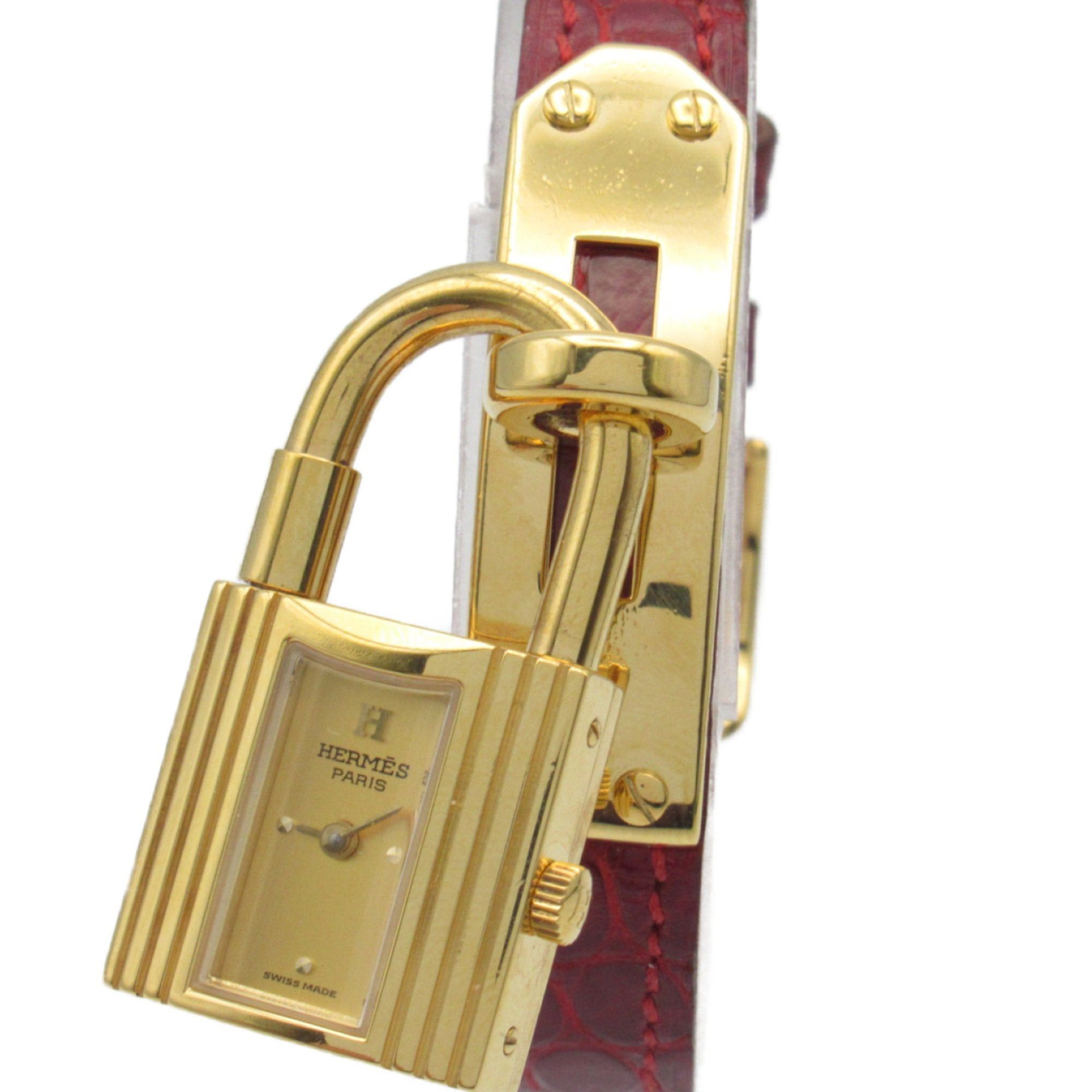 image of Hermes Kelly Watch Wrist Watch Ke1.201 Quartz Gold Gold Plated, Women's