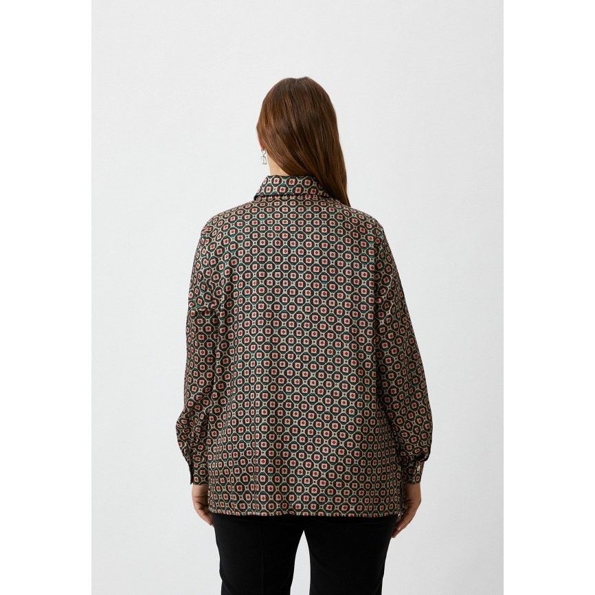 Marina Rinaldi Marina Rinaldi Falda Geometric Print Blouse Buttons Plus 22 Size 3XL / US 20-22 - 2 Thumbnail