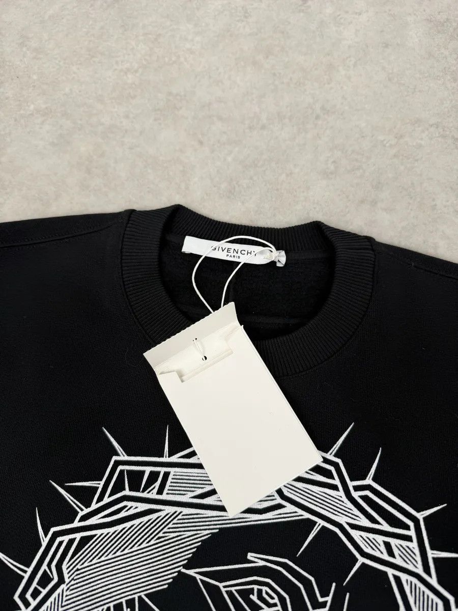 Givenchy AW2016 Givenchy Black Barbed Wire Jesus Print Sweatshirt Size US S / EU 44-46 / 1 - 7 Thumbnail