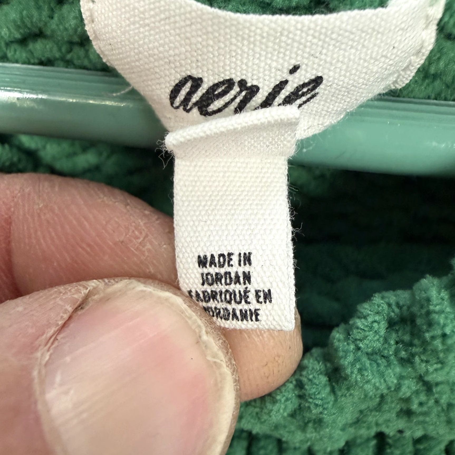 Vintage Aerie Sweater Women's M Green Chunky-Knit Crew Neck Cozy Relaxed Fit 80s Style Casual Pullover Knit Size M / US 6-8 / IT 42-44 - 6 Thumbnail